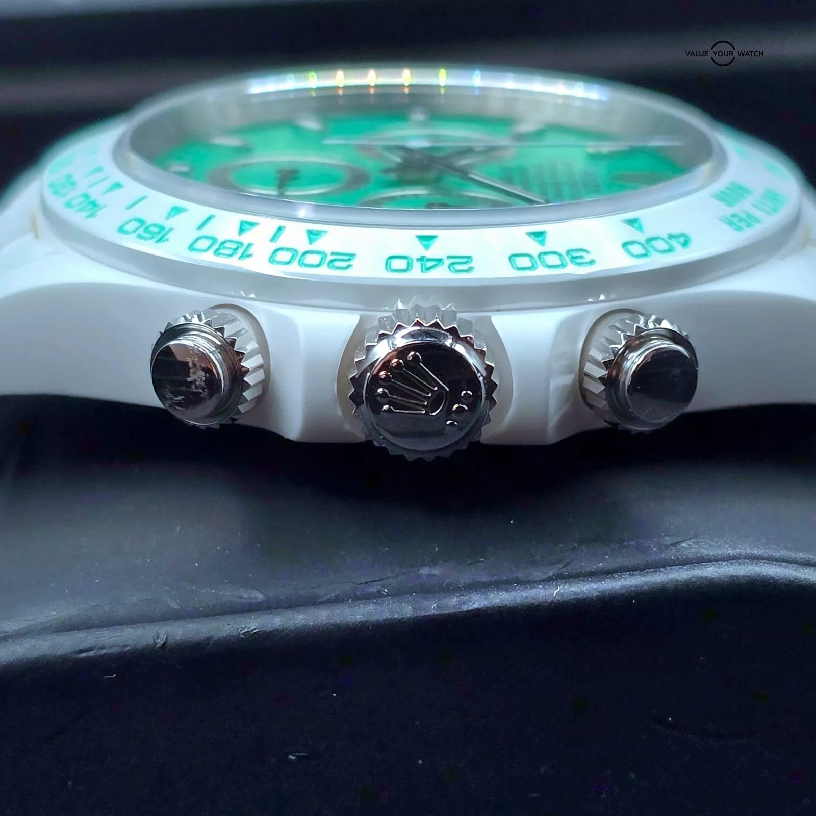 AET Remould Rolex Daytona, Biscay Green and white ceramic, 1 of only 18! - Image 12