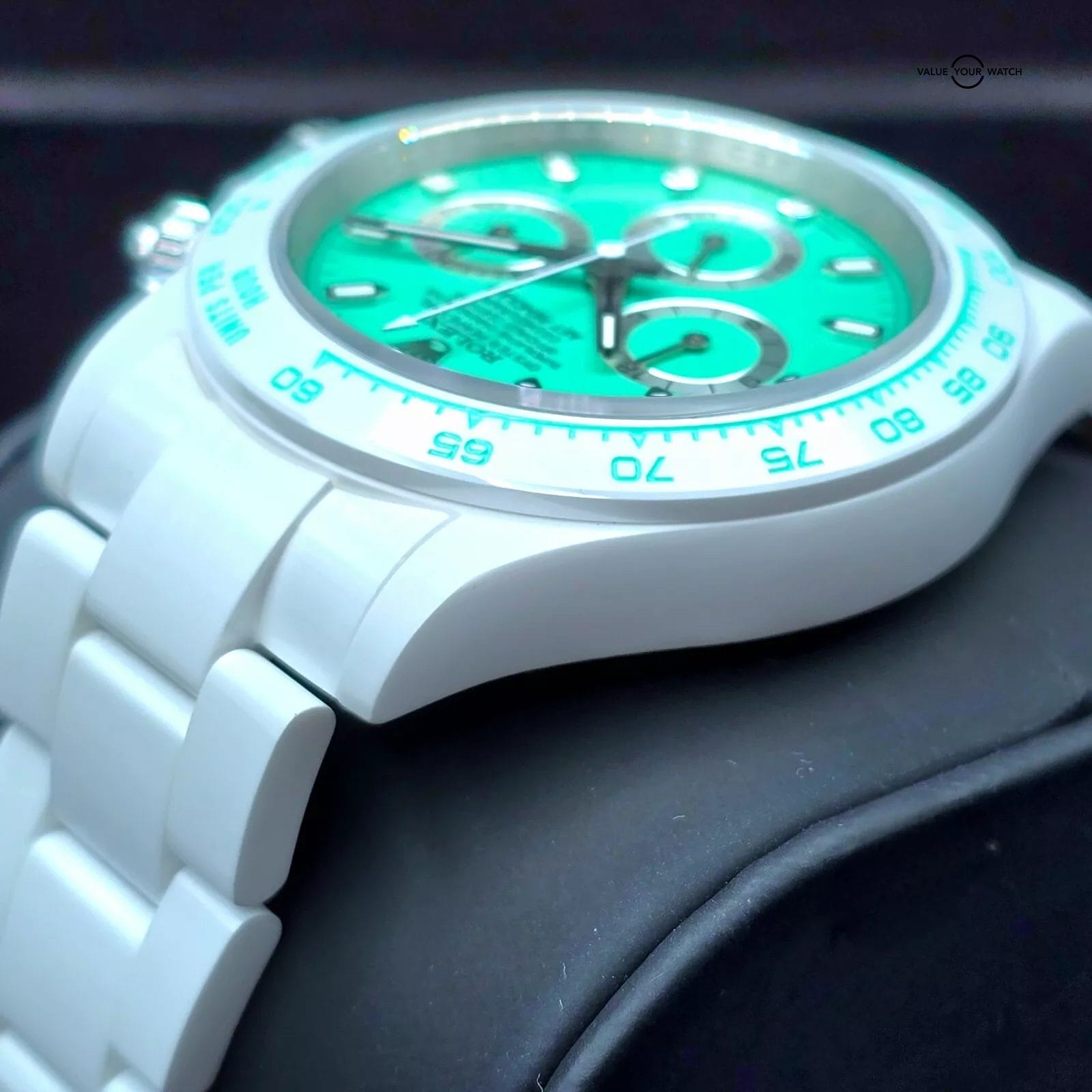 AET Remould Rolex Daytona, Biscay Green and white ceramic, 1 of only 18! - Image 13