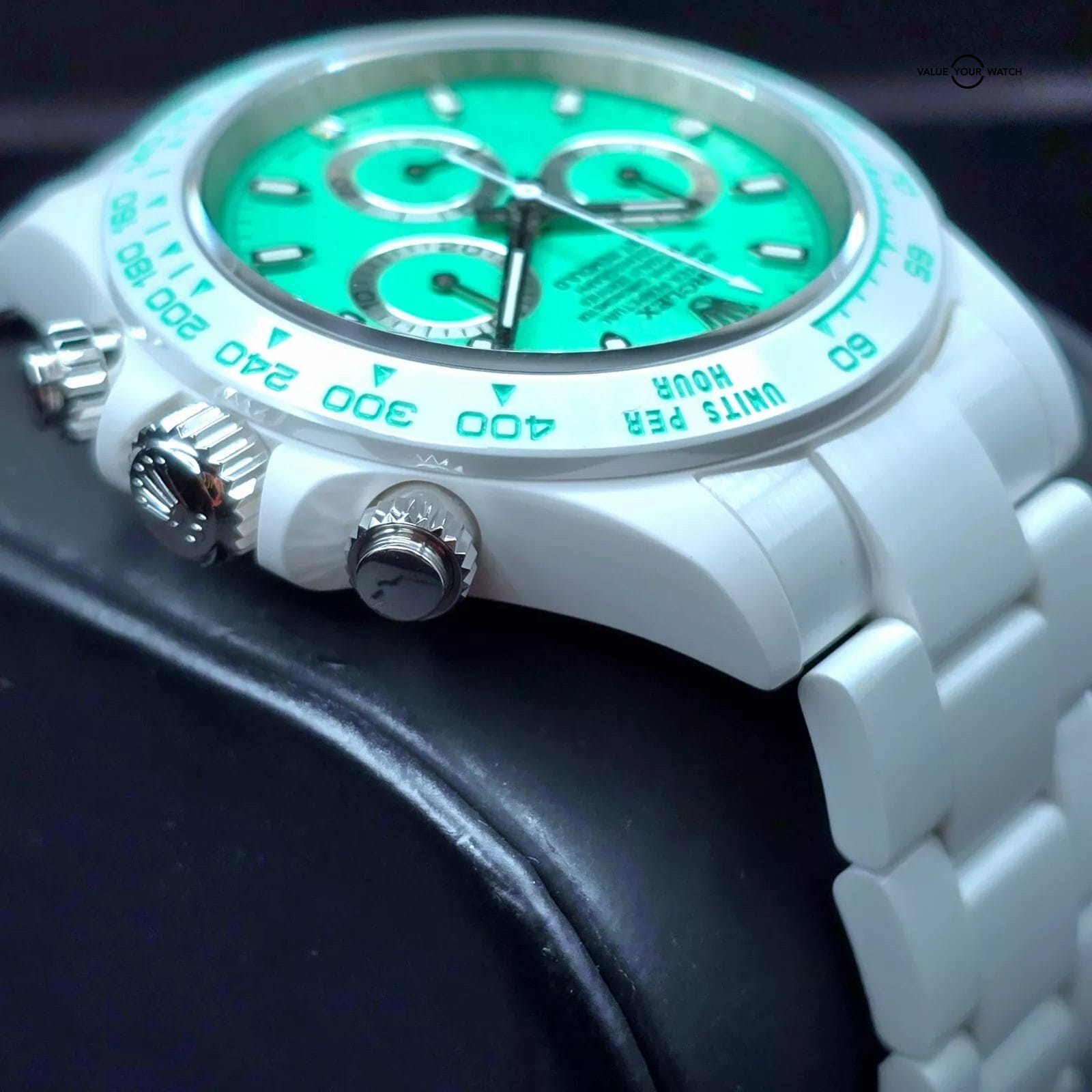 AET Remould Rolex Daytona, Biscay Green and white ceramic, 1 of only 18! - Image 14
