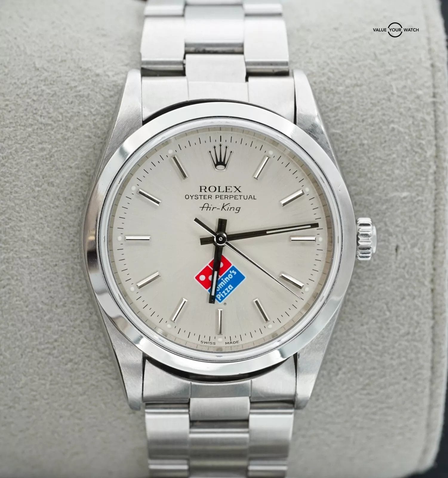 Rolex Air-King 14000 Dominos Dial Boxes/Papers!