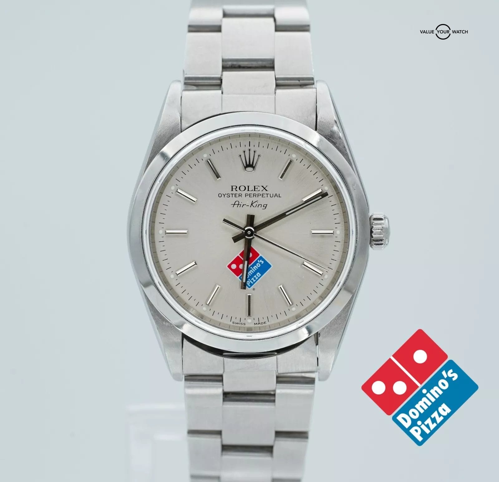 Rolex Air-King 14000 Dominos Dial Boxes/Papers! - Image 7