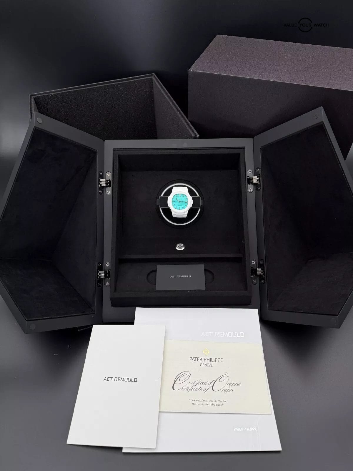 2025 Patek Philippe Nautilus 5711 White Ceramic Tiffany Blue by AET Remould - Image 5