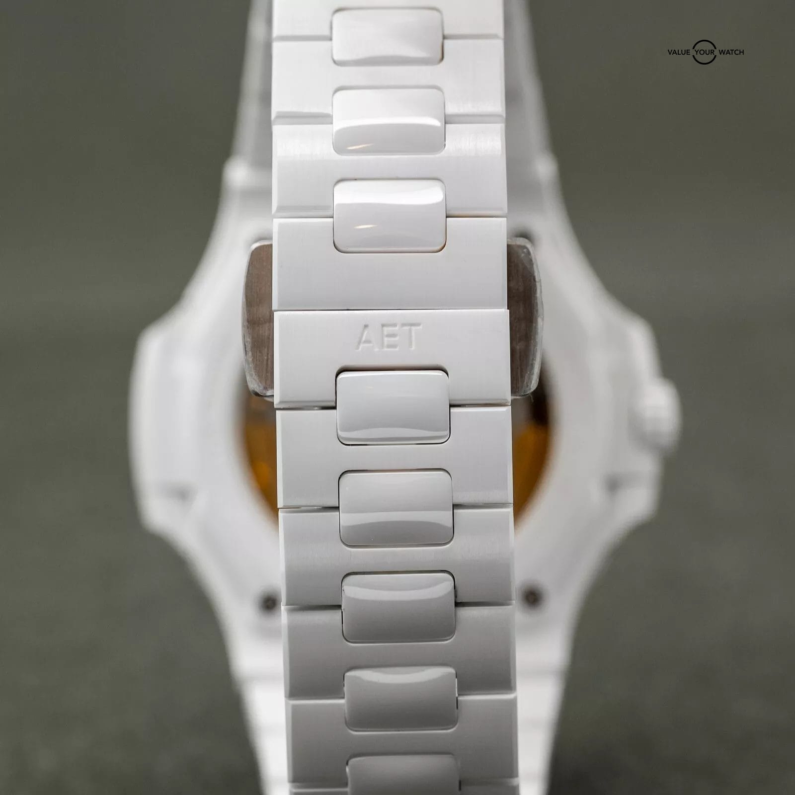 2025 Patek Philippe Nautilus 5711 White Ceramic Tiffany Blue by AET Remould - Image 8