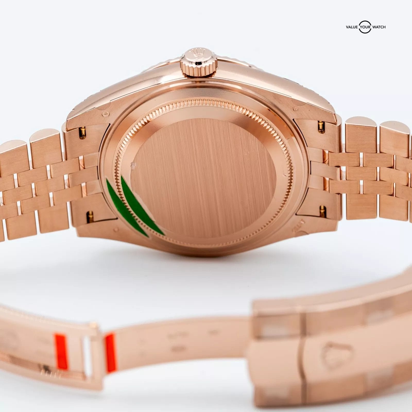 NEW 2025 Rolex Sky-Dweller 336935 Blue Saros 18kt Rose Gold Jubilee w/ STICKERS - Image 3