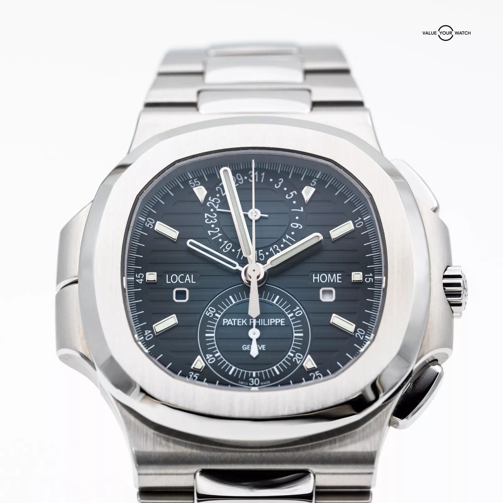 2024 Patek Philippe Nautilus 5990/1A-011 Blue Dial Travel Time Chronograph - Image 7