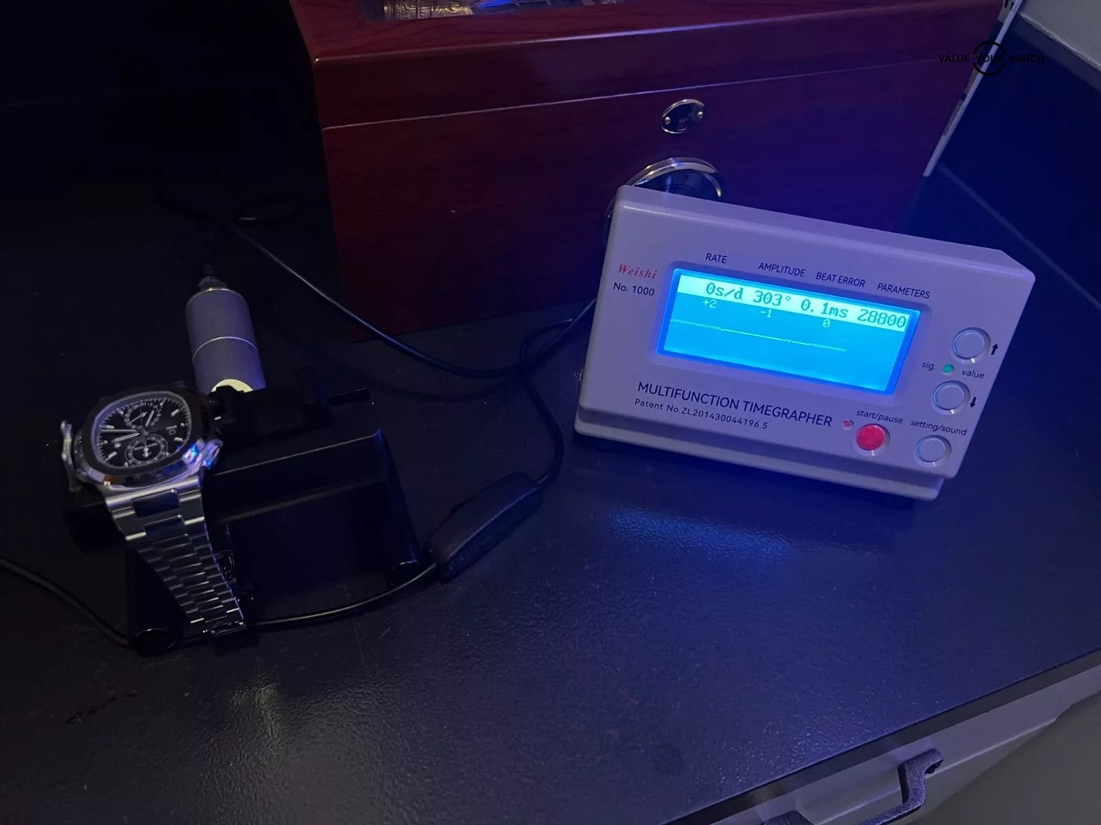 2024 Patek Philippe Nautilus 5990/1A-011 Blue Dial Travel Time Chronograph - Image 8