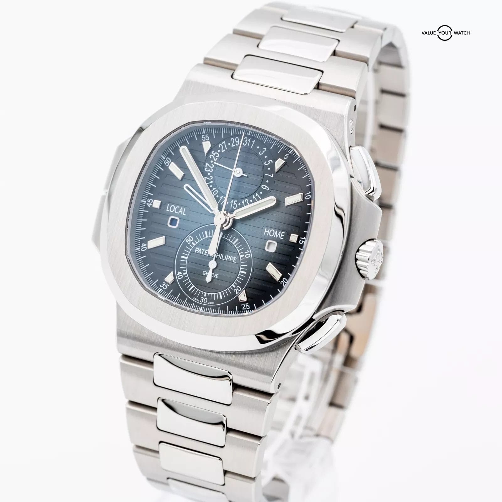 2024 Patek Philippe Nautilus 5990/1A-011 Blue Dial Travel Time Chronograph - Image 13