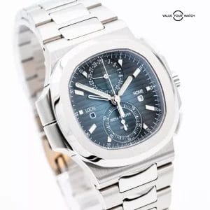 2024 Patek Philippe Nautilus 5990/1A-011 Blue Dial Travel Time Chronograph