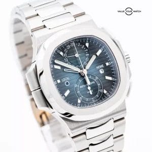 2024 Patek Philippe Nautilus 5990/1A-011 Blue Dial Travel Time Chronograph