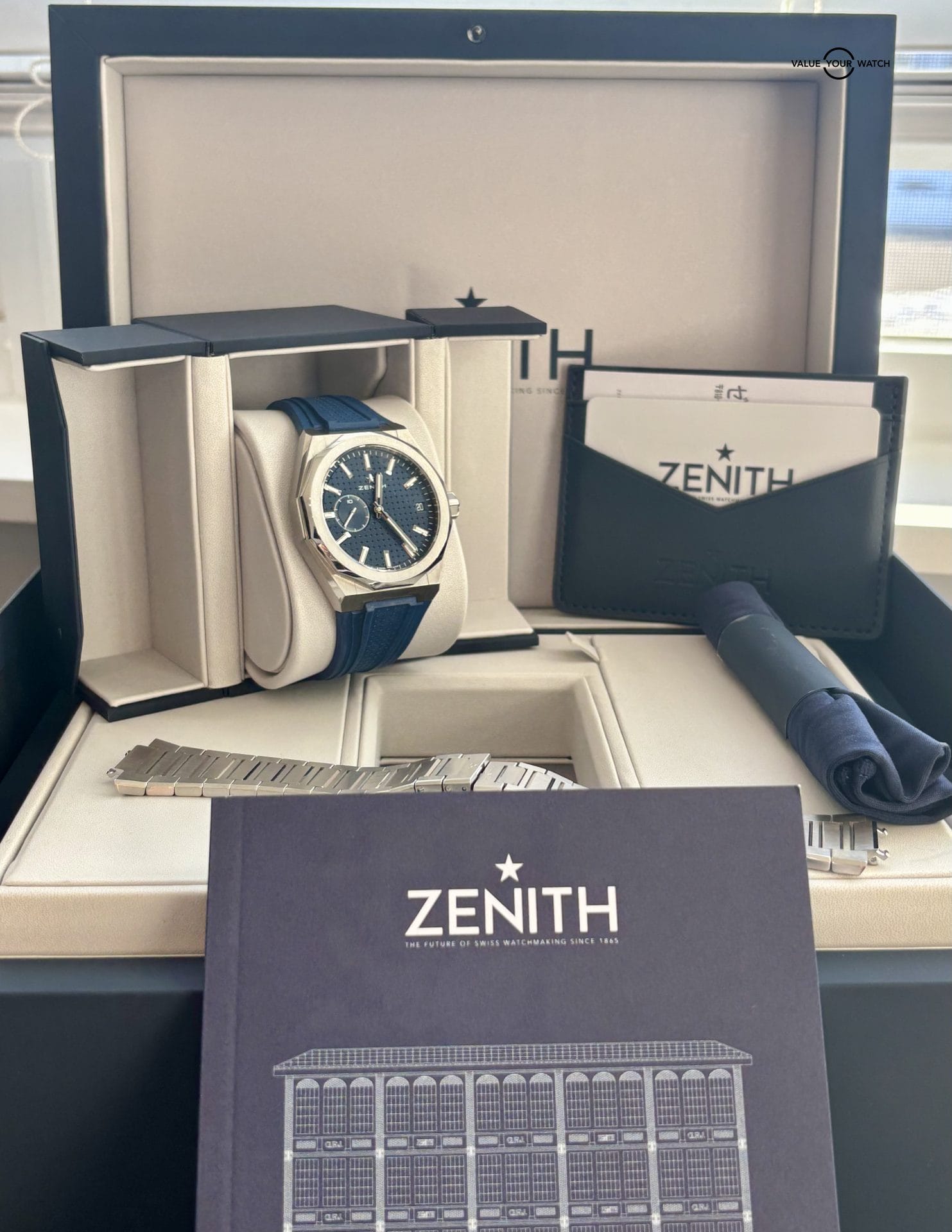Zenith Defy Skyline 03.9300.3620/51.I001 Blue Dial Full Set WARRANTY - Image 12
