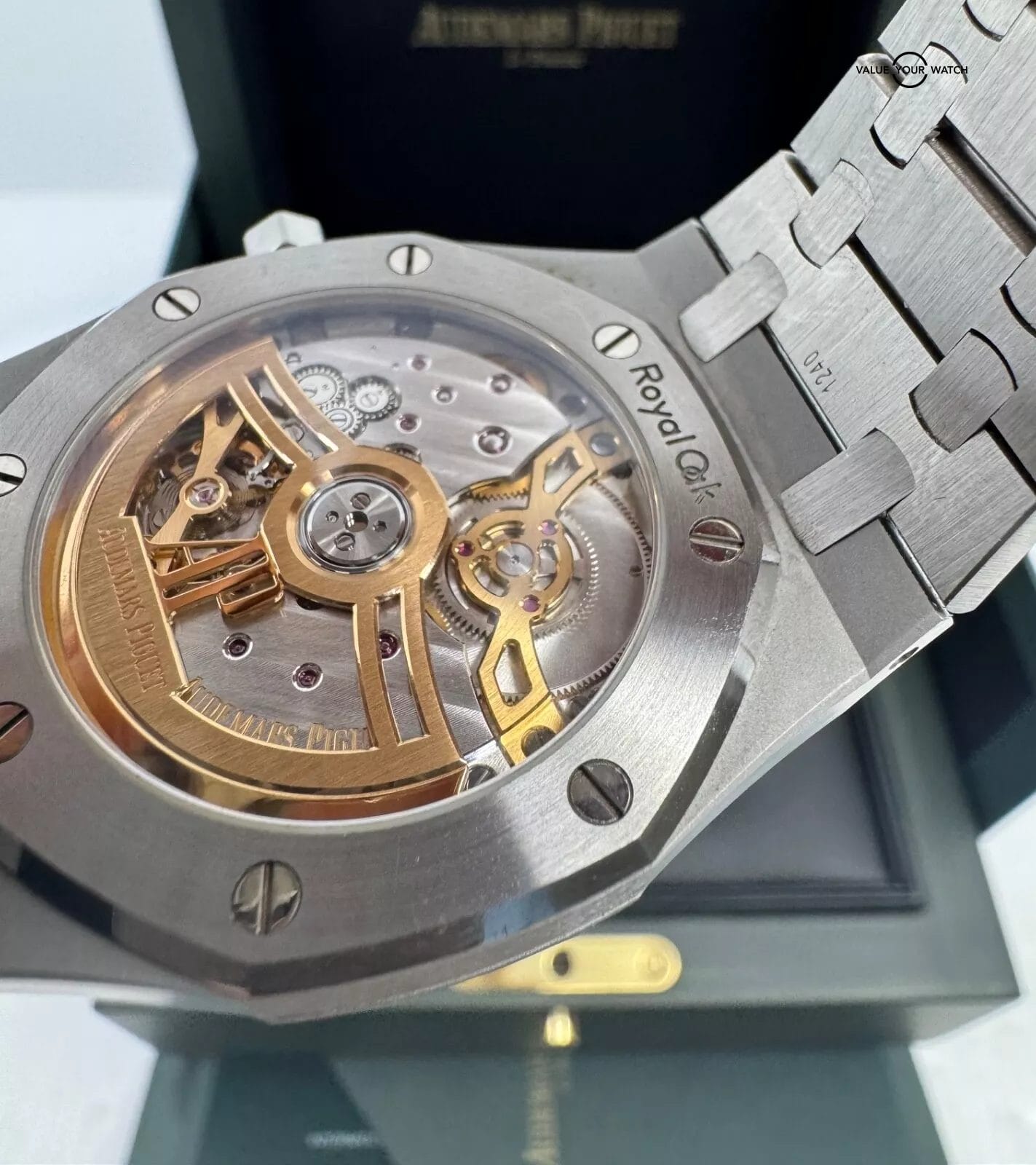 2023 Unpolished Blue DialAudemars Piguet Royal Oak Jumbo 39mm 16202ST Box Papers - Image 3