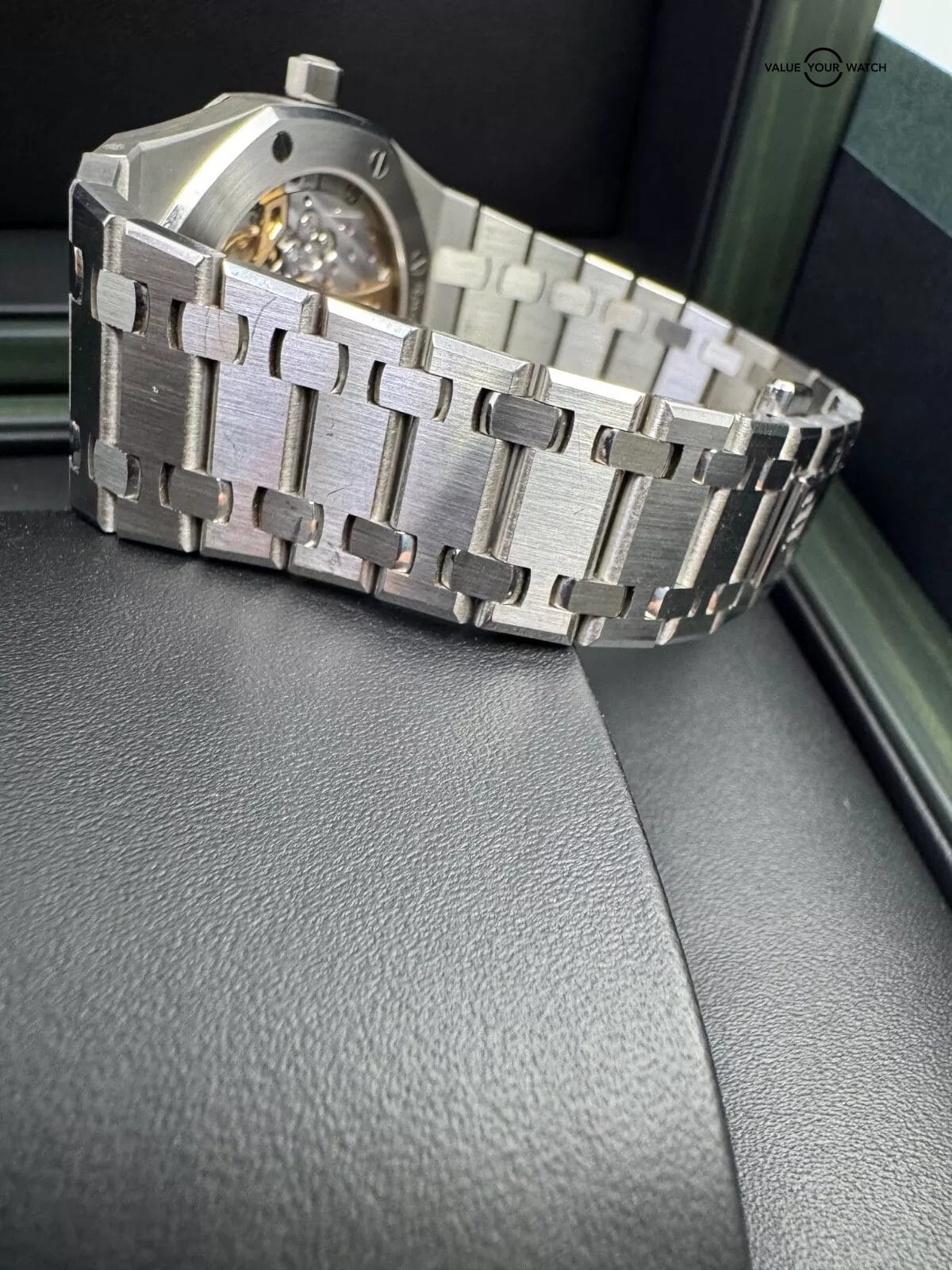 2023 Unpolished Blue DialAudemars Piguet Royal Oak Jumbo 39mm 16202ST Box Papers - Image 5