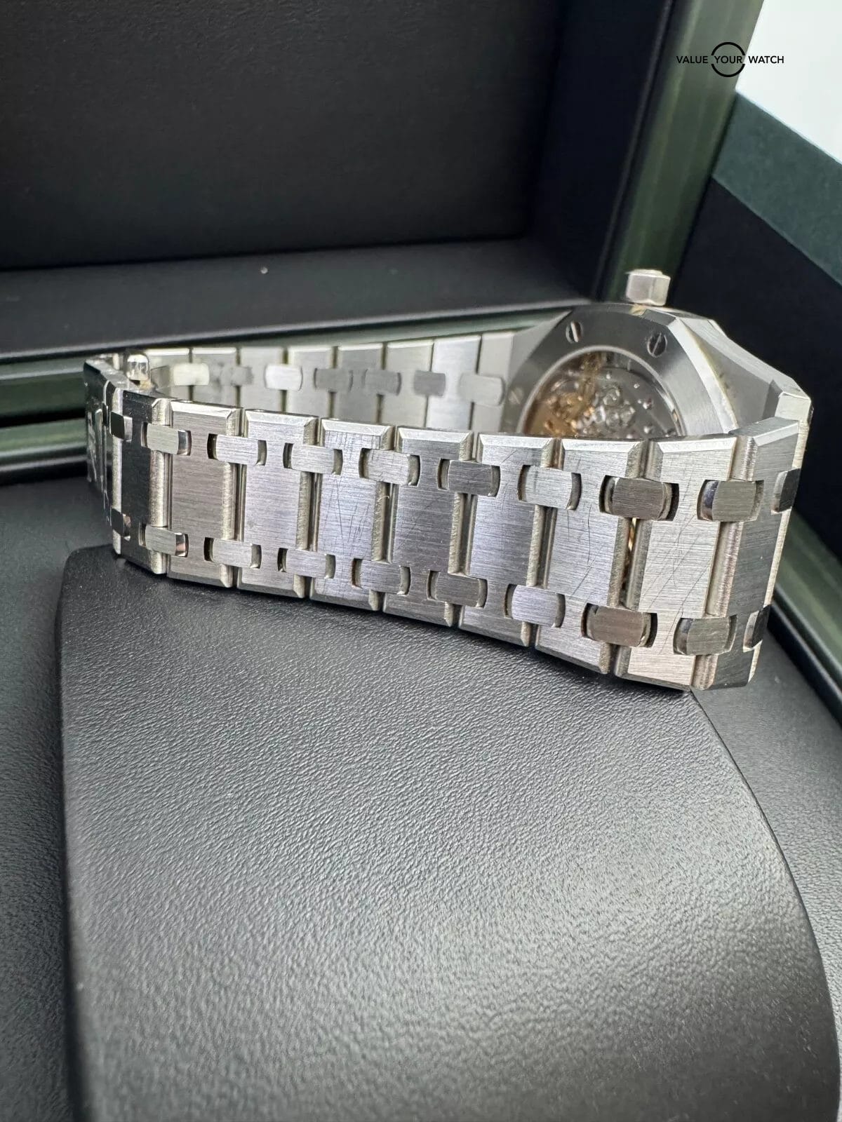 2023 Unpolished Blue DialAudemars Piguet Royal Oak Jumbo 39mm 16202ST Box Papers - Image 7