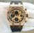 2015 Audemars Piguet Solid 18kt Rose Gold Royal Oak Offshore Chronograph 42MM Gold Dial Rubber Strap, FREE Watch Roll, (26470OR.OO.A002CR.01)