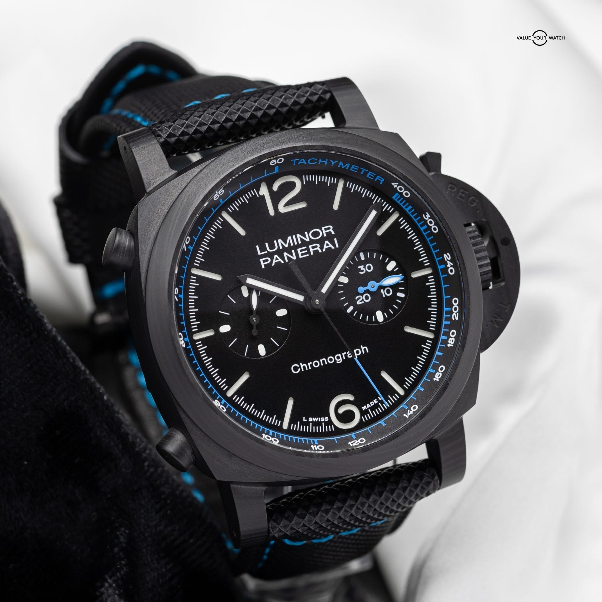 2023 Panerai Luminor Chrono Carbotech 44mm PAM01219 Box & Papers Excellent Cond - Image 4