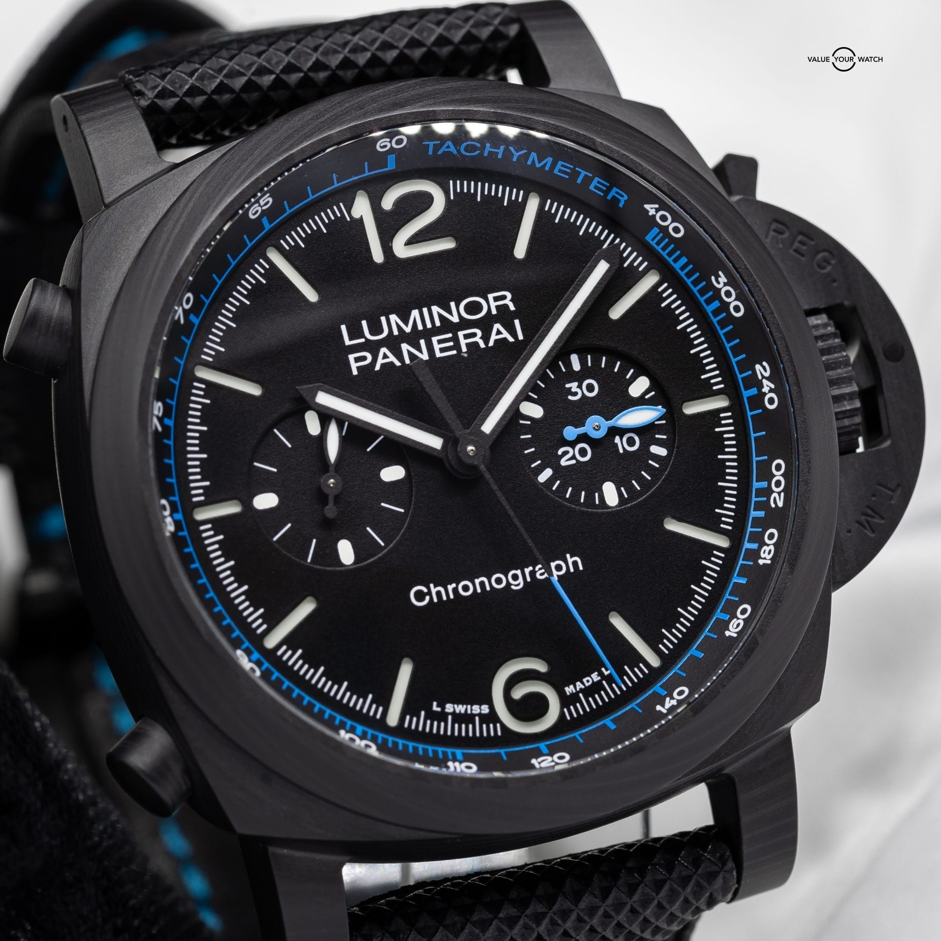 2023 Panerai Luminor Chrono Carbotech 44mm PAM01219 Box & Papers Excellent Cond - Image 2