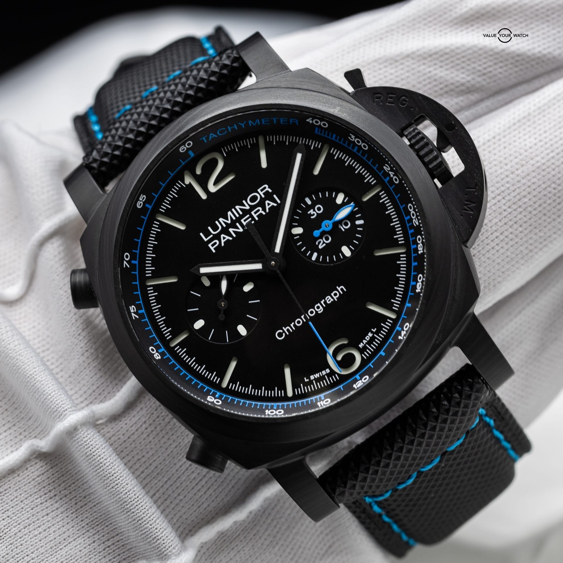 2023 Panerai Luminor Chrono Carbotech 44mm PAM01219 Box & Papers Excellent Cond - Image 6