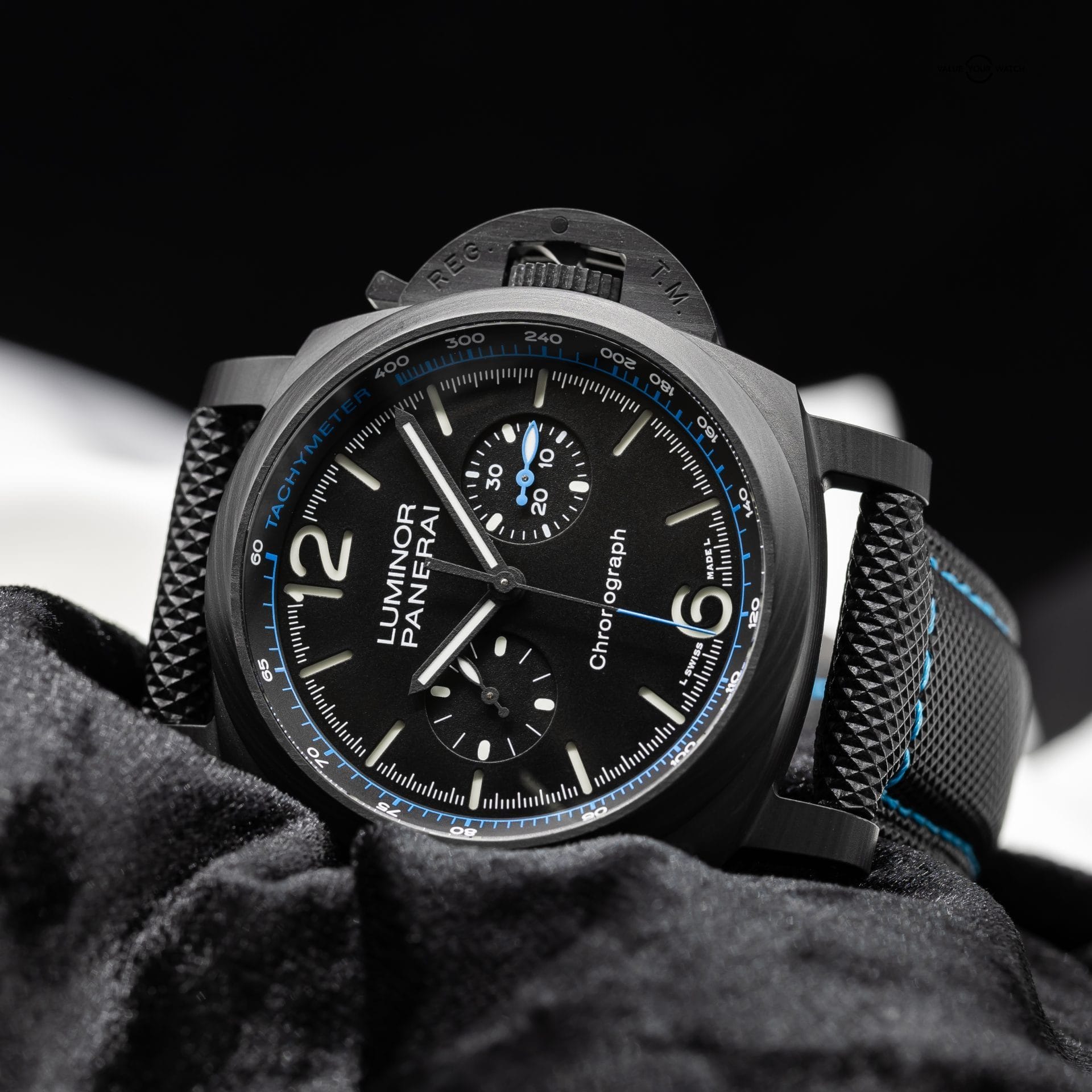 2023 Panerai Luminor Chrono Carbotech 44mm PAM01219 Box & Papers Excellent Cond - Image 7