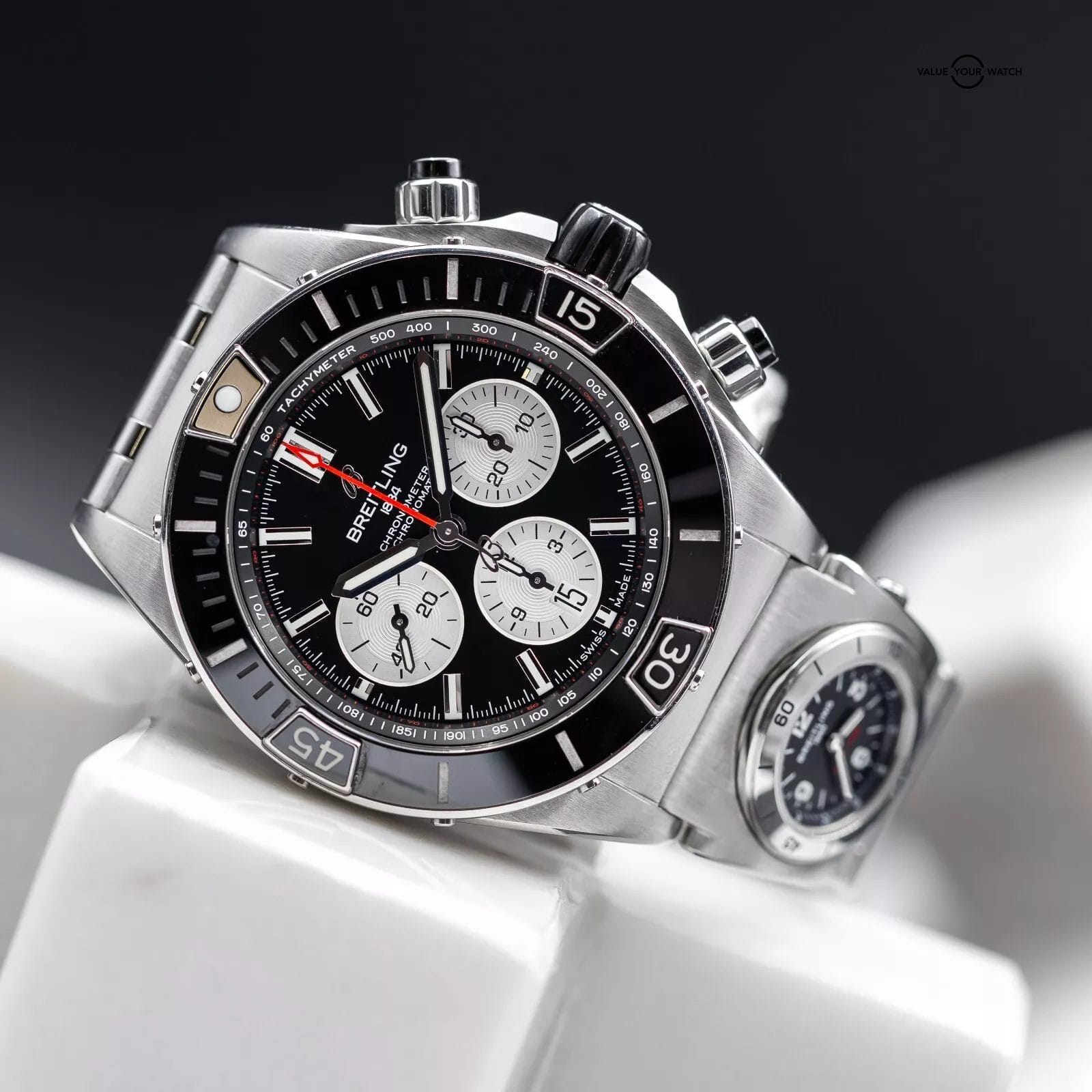 Breitling Super Chronomat B01 44 UTC Black Dial Steel 44mm AB0136 - 2022 - Image 2