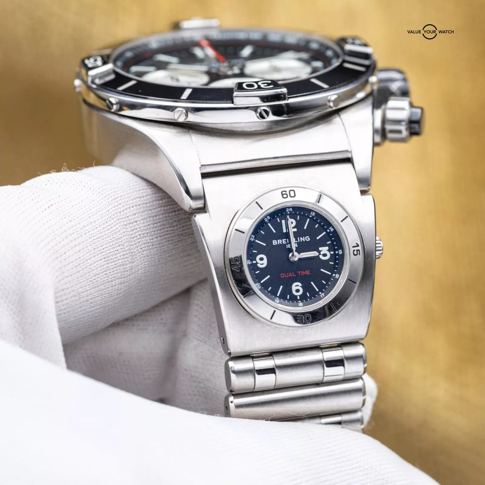 Breitling Super Chronomat B01 44 UTC Black Dial Steel 44mm AB0136 - 2022 - Image 8