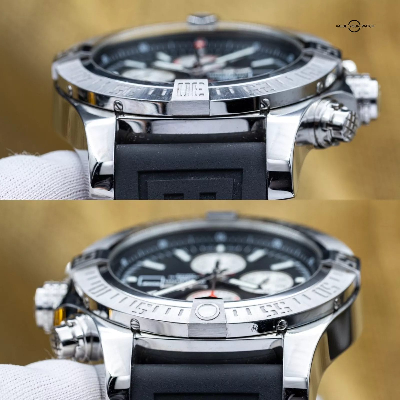 Breitling Super Avenger 2 Black Dial Stainless Steel 48mm - A13371 - Image 16