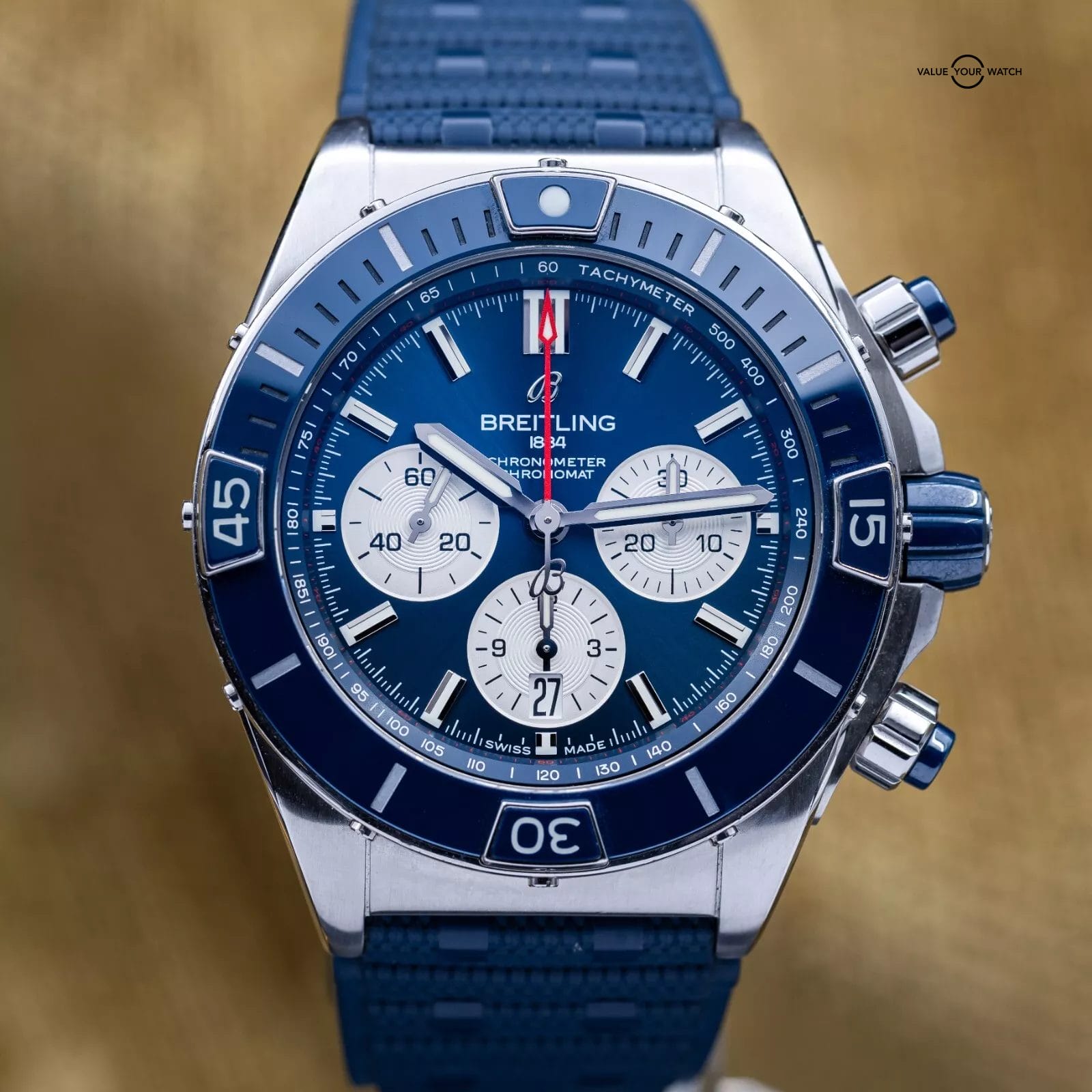 Breitling Super Chronomat B01 44 Blue Dial 44mm Chronograph AB0136 - 2023 - Image 2