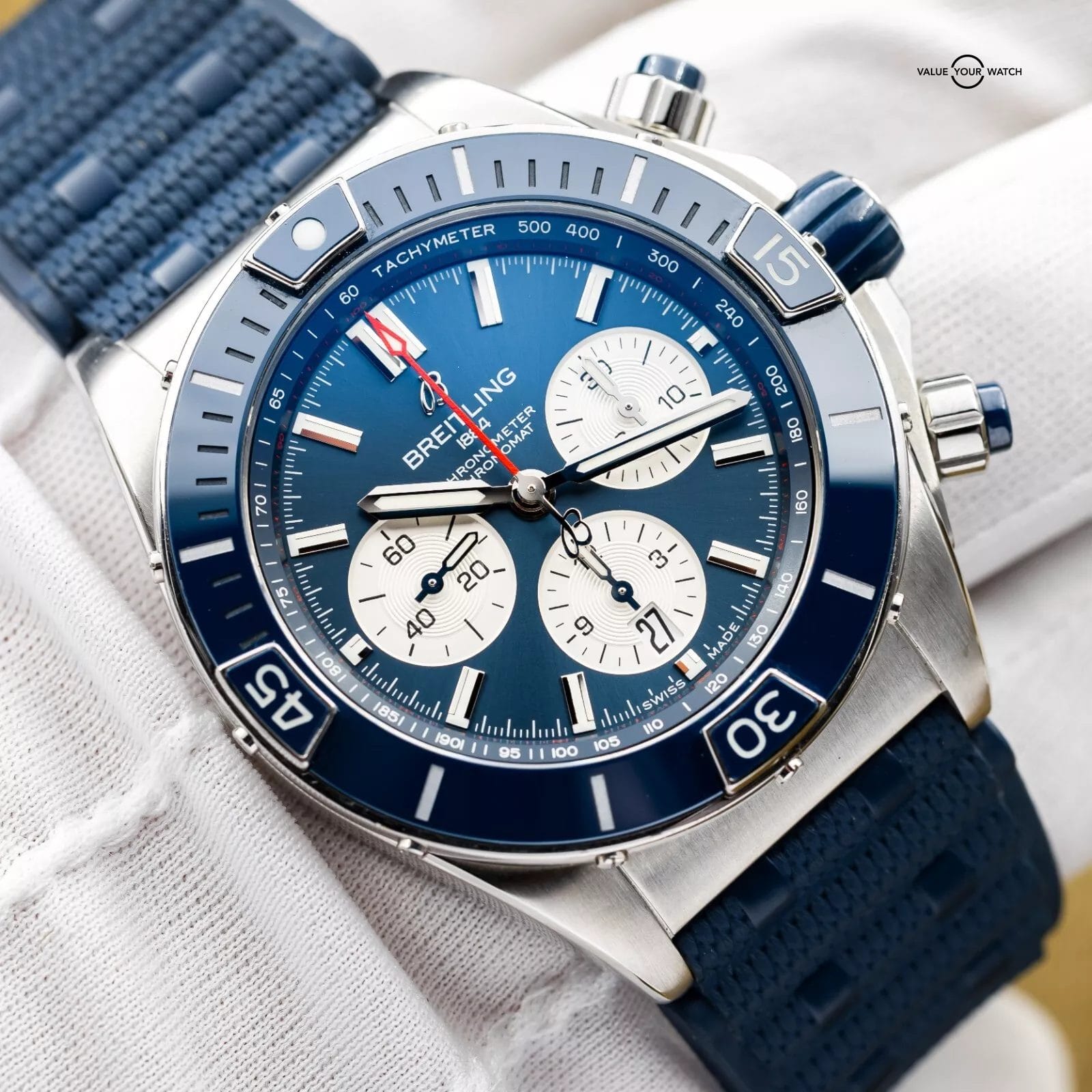 Breitling Super Chronomat B01 44 Blue Dial 44mm Chronograph AB0136 - 2023 - Image 4