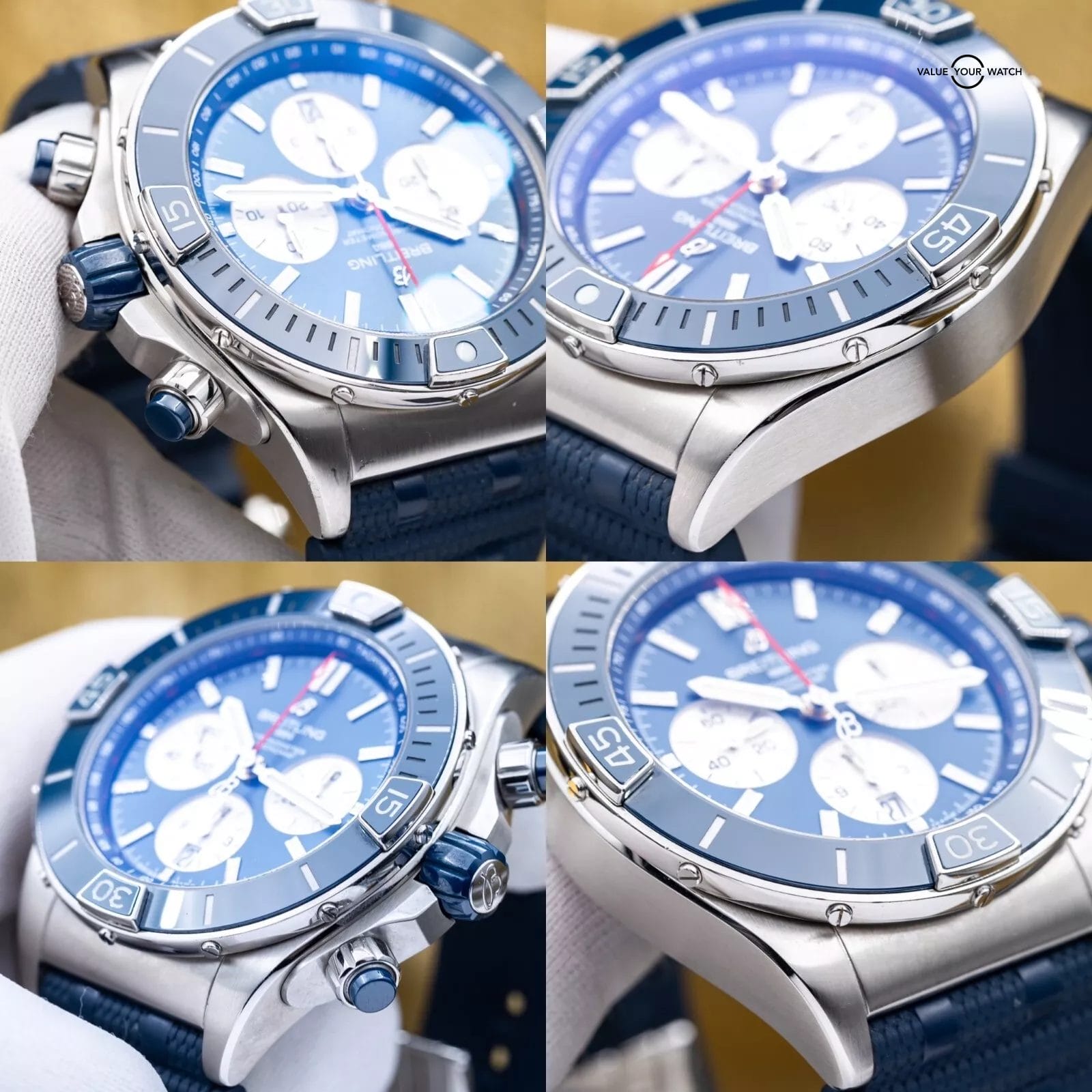 Breitling Super Chronomat B01 44 Blue Dial 44mm Chronograph AB0136 - 2023 - Image 7