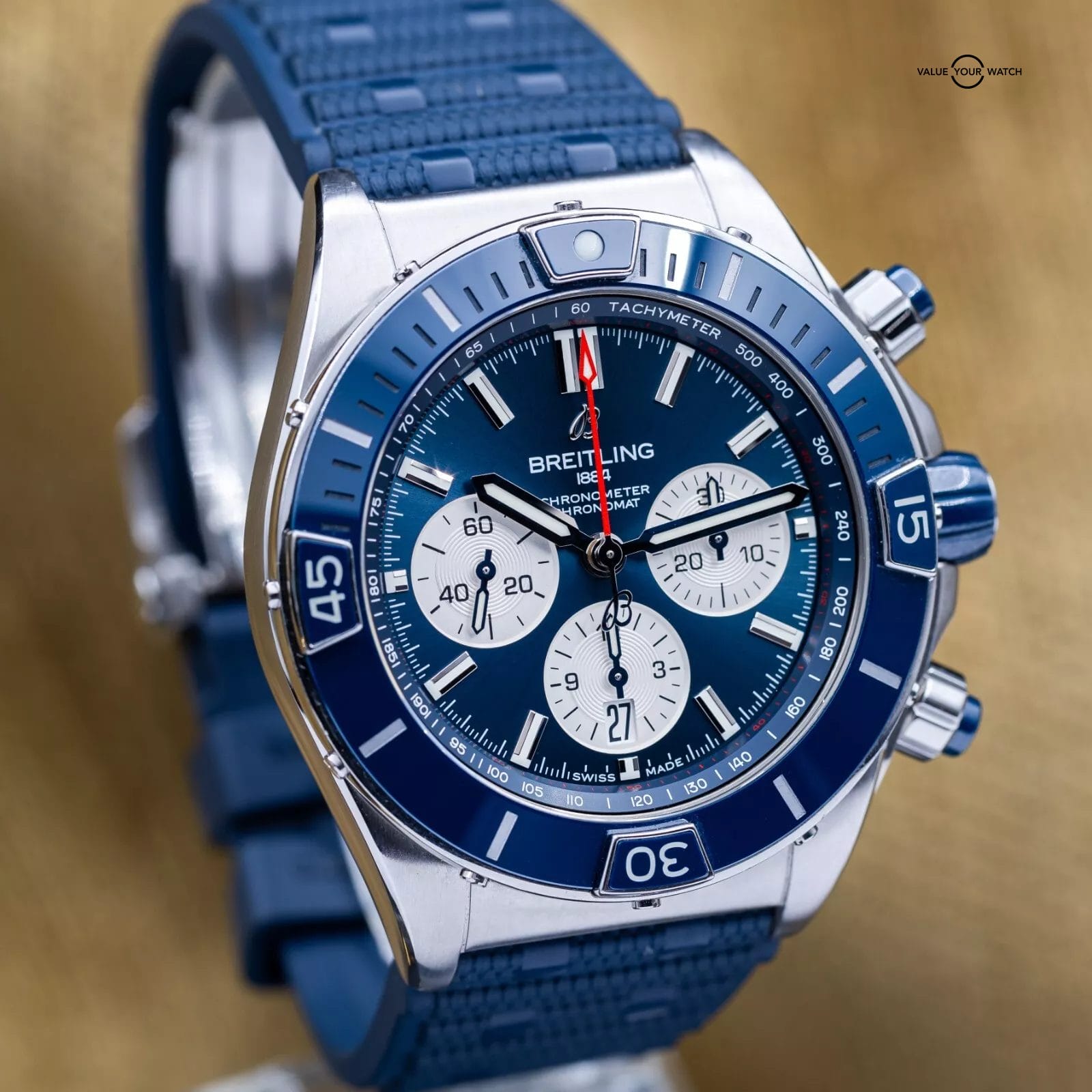 Breitling Super Chronomat B01 44 Blue Dial 44mm Chronograph AB0136 - 2023 - Image 15