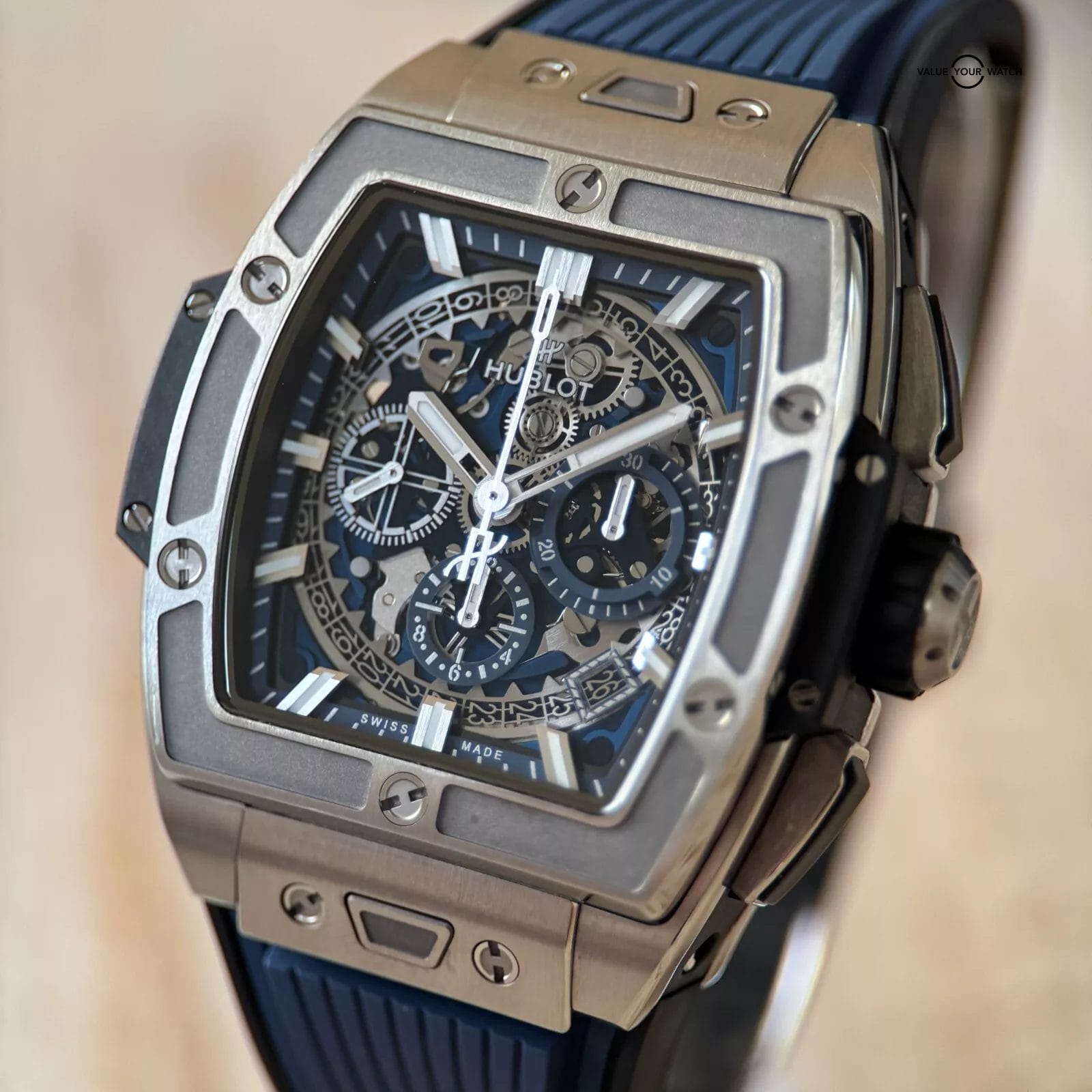 Hublot Spirit of Big Bang 42mm Titanium Blue - Warranty till 2027 - Full Set - Image 5