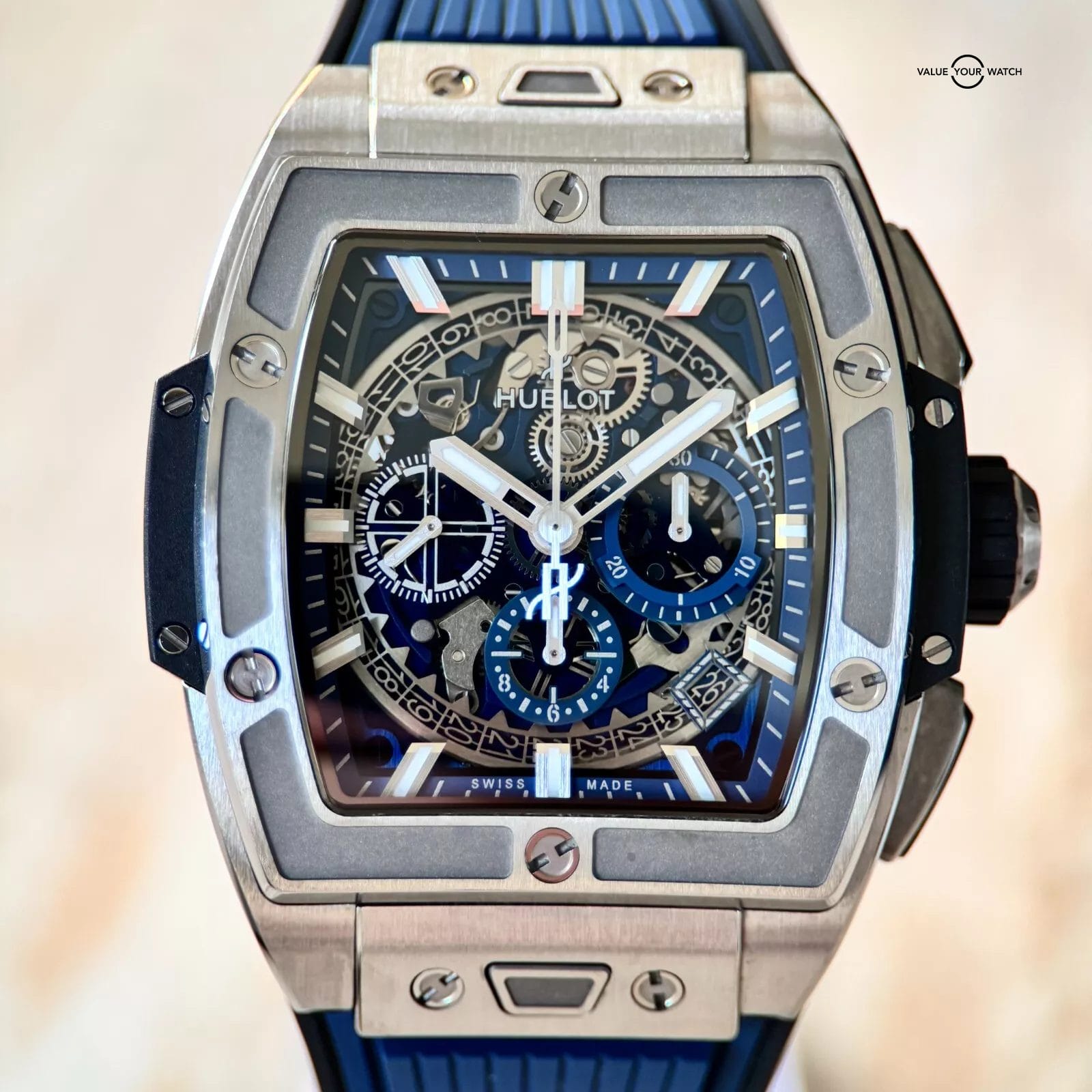 Hublot Spirit of Big Bang 42mm Titanium Blue - Warranty till 2027 - Full Set - Image 6