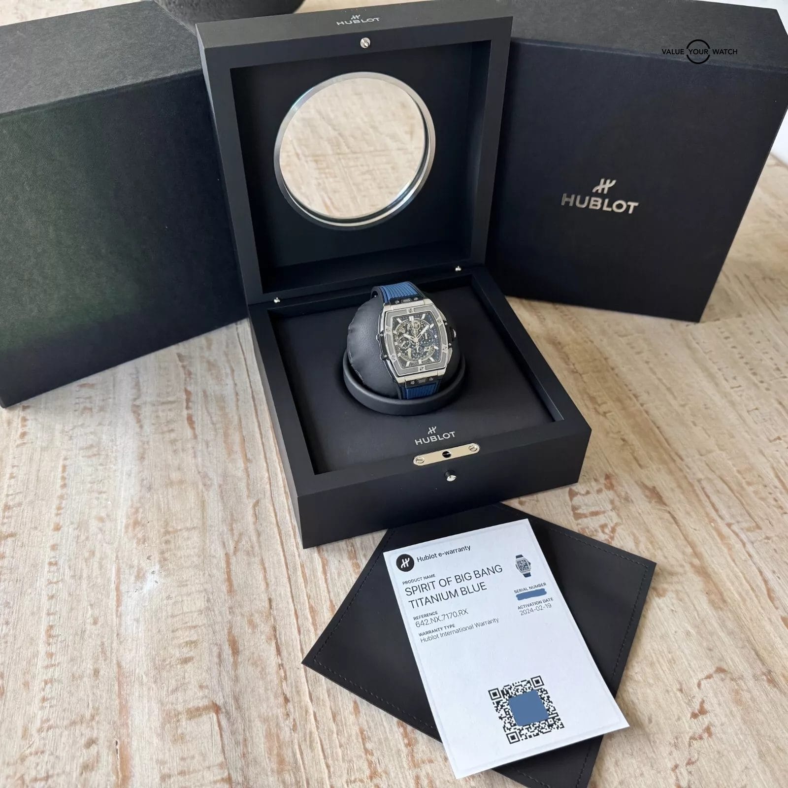 Hublot Spirit of Big Bang 42mm Titanium Blue - Warranty till 2027 - Full Set - Image 12