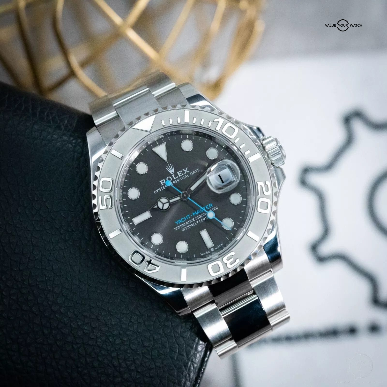 Rolex Yacht-Master 126622 Rhodium Oyster Bracelet with Platinum Bezel MINT - Image 3