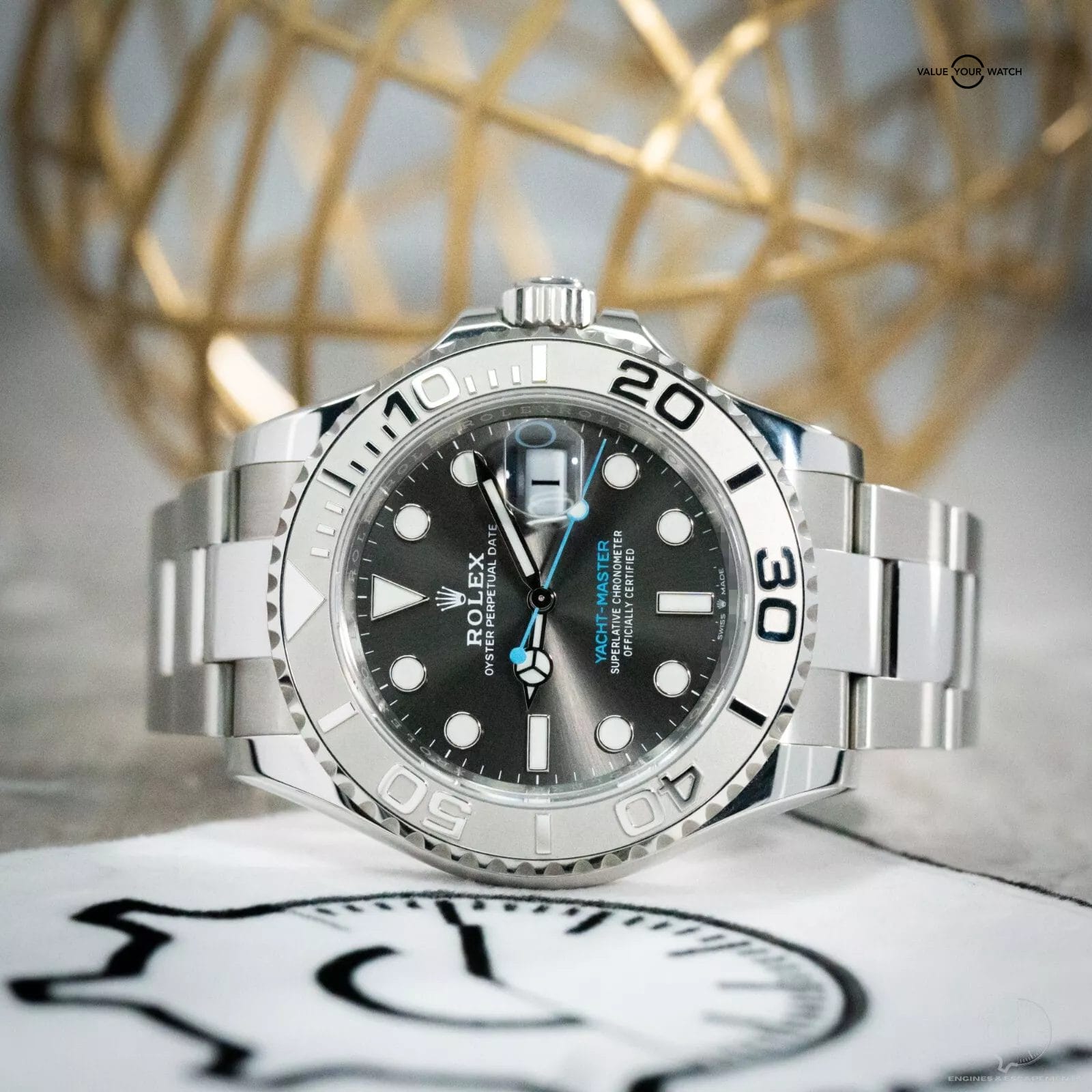 Rolex Yacht-Master 126622 Rhodium Oyster Bracelet with Platinum Bezel MINT - Image 5