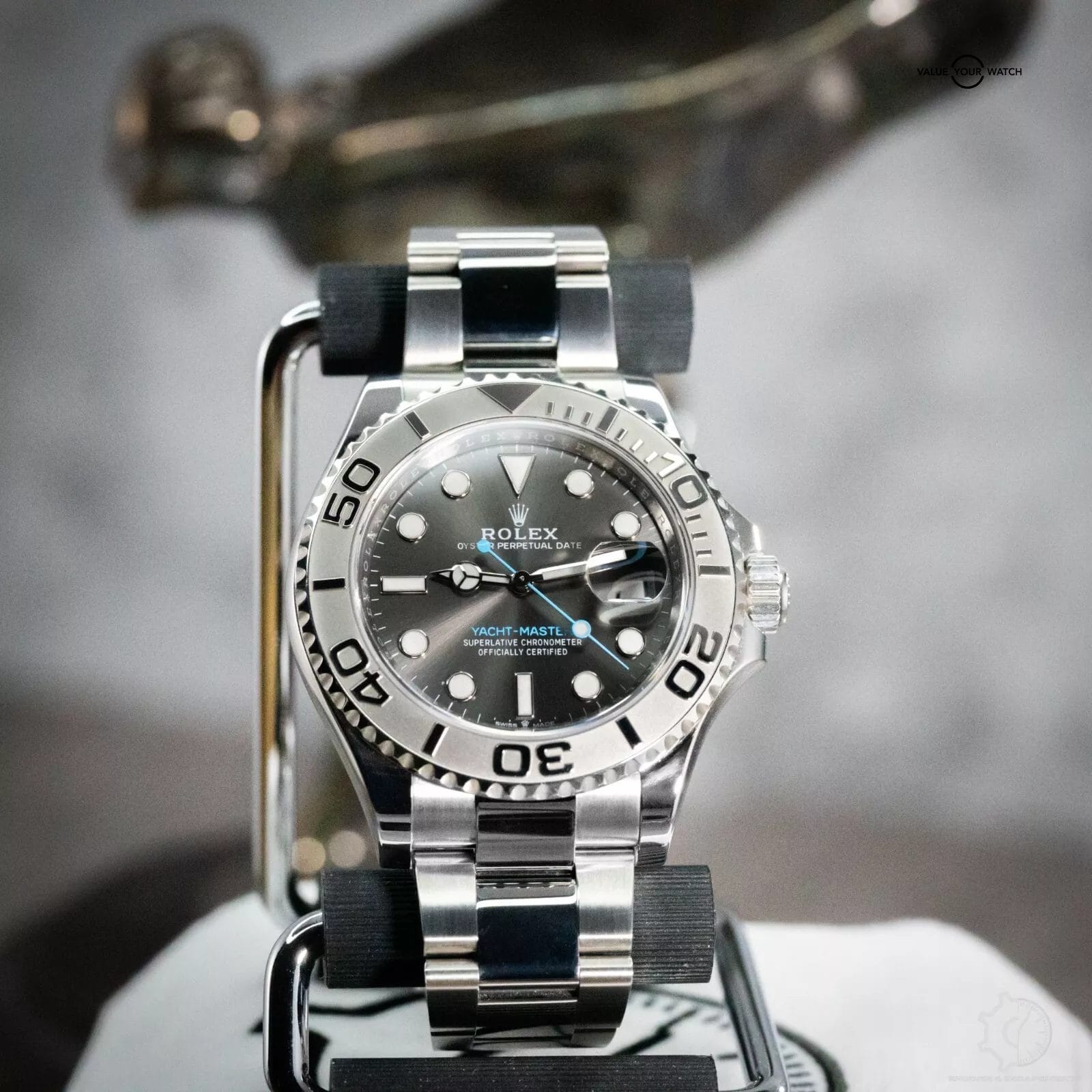 Rolex Yacht-Master 126622 Rhodium Oyster Bracelet with Platinum Bezel MINT - Image 4