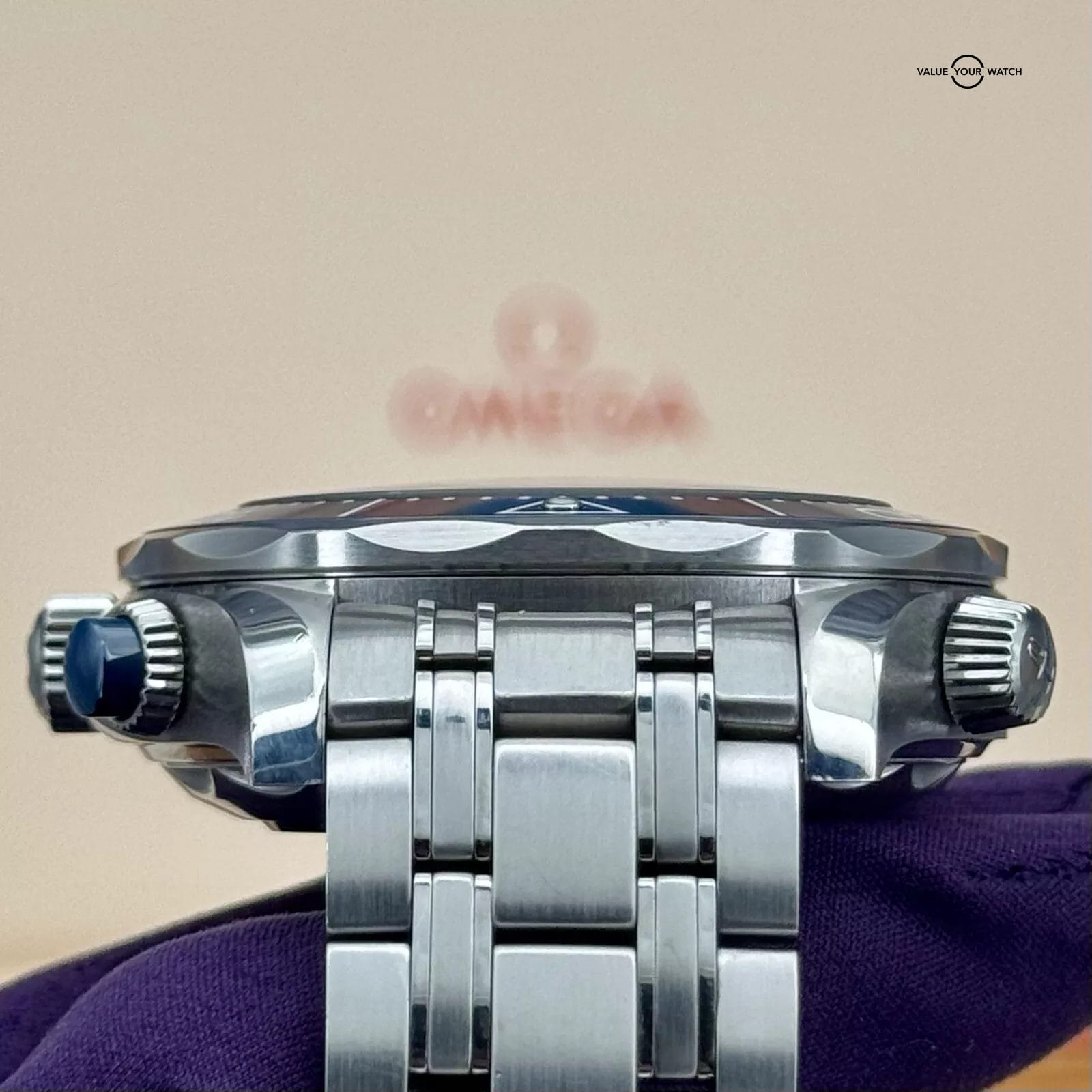 Omega Seamaster Diver 300M Chronograph Blue/Grey Wave Dial - 210.30.44.51.06.001 - Image 13