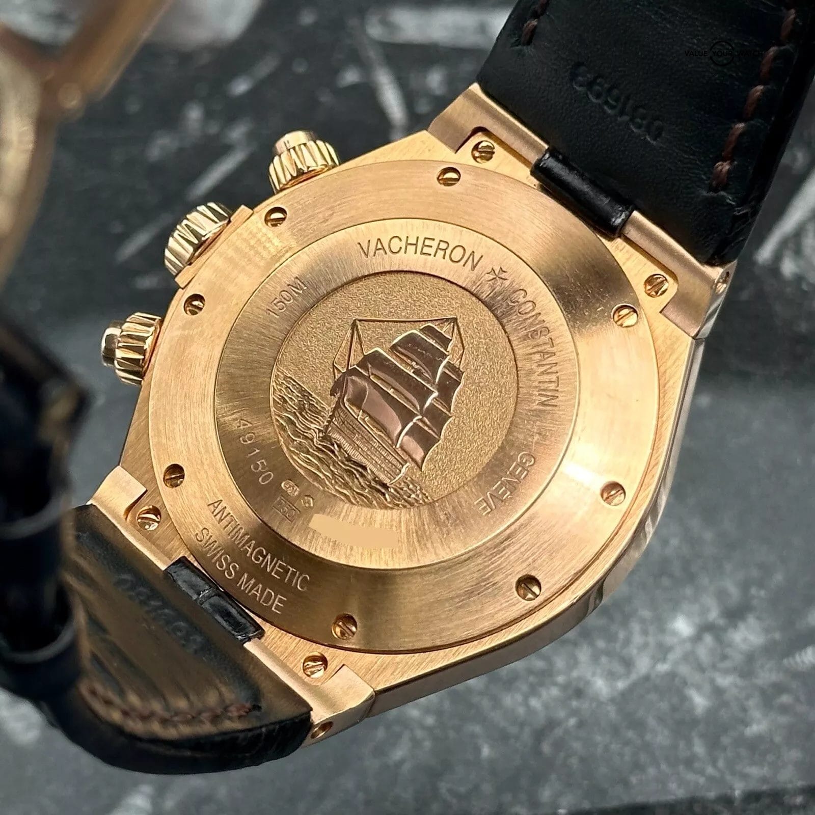 Vacheron Constantin Overseas Chronograph Rose Gold 49150/000R-9338 - Image 5