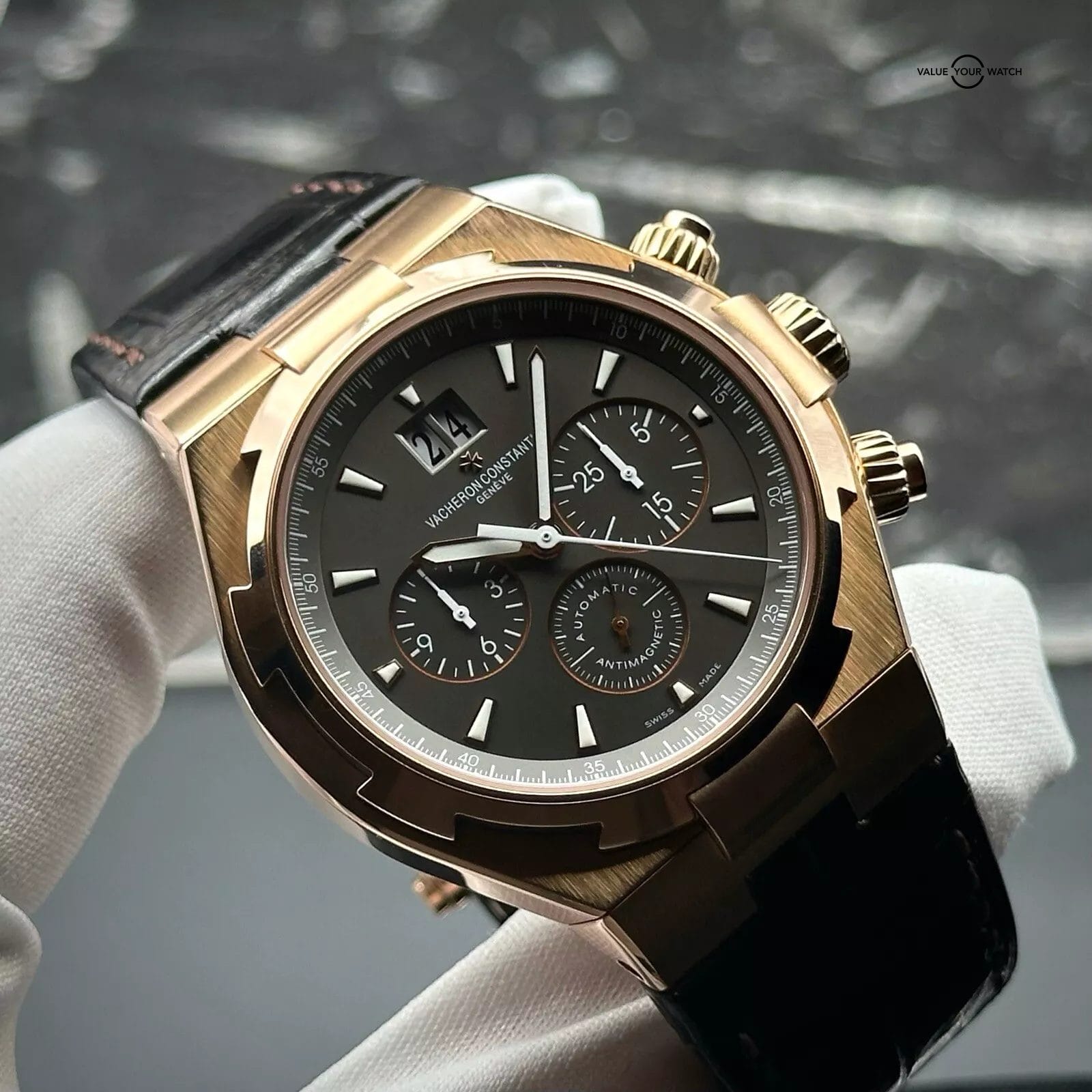 Vacheron Constantin Overseas Chronograph Rose Gold 49150/000R-9338 - Image 11