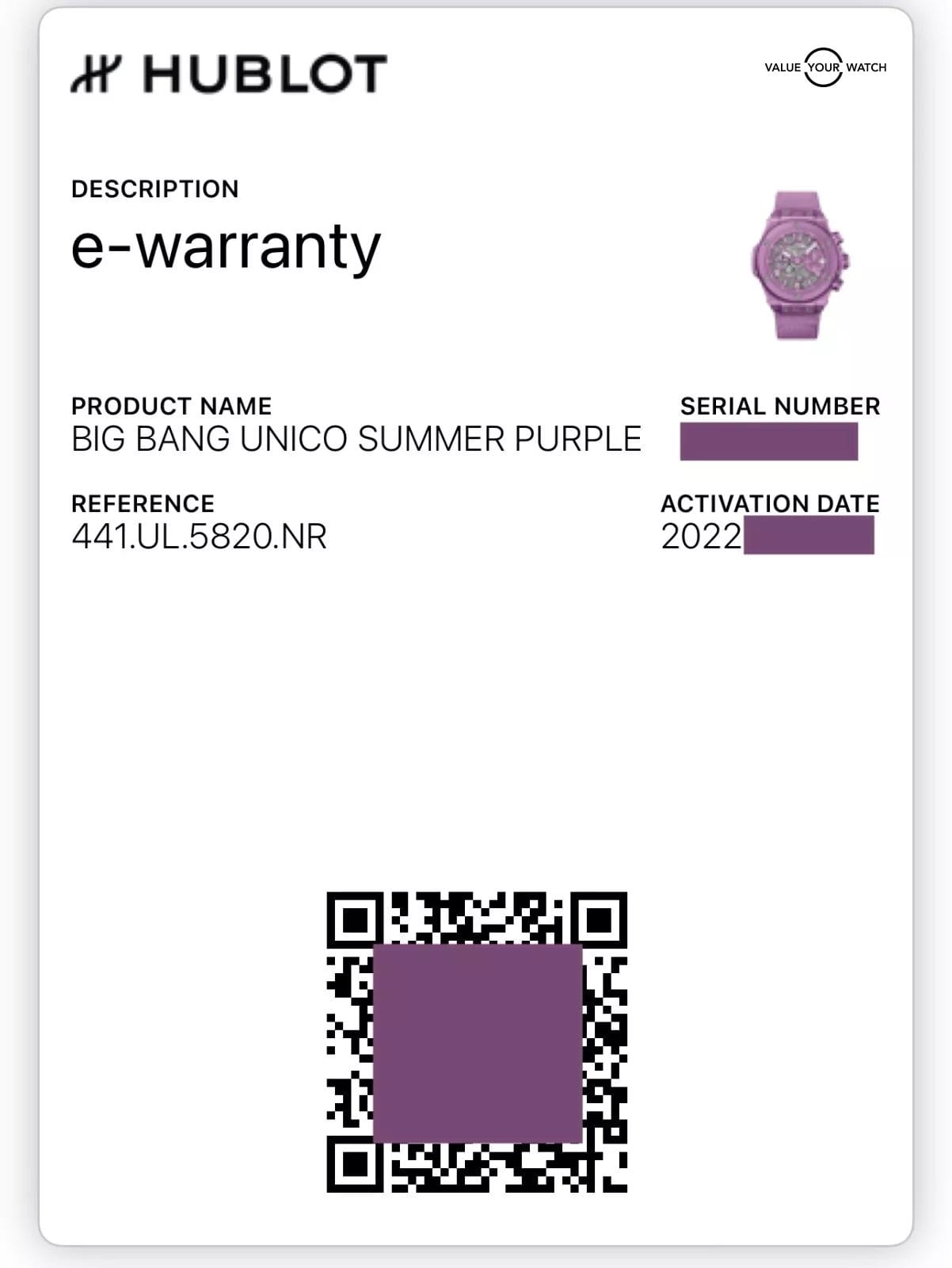 Hublot Big Bang Unico Summer Purple - 1 of 200 Limited - Full Collector's Set - Image 5