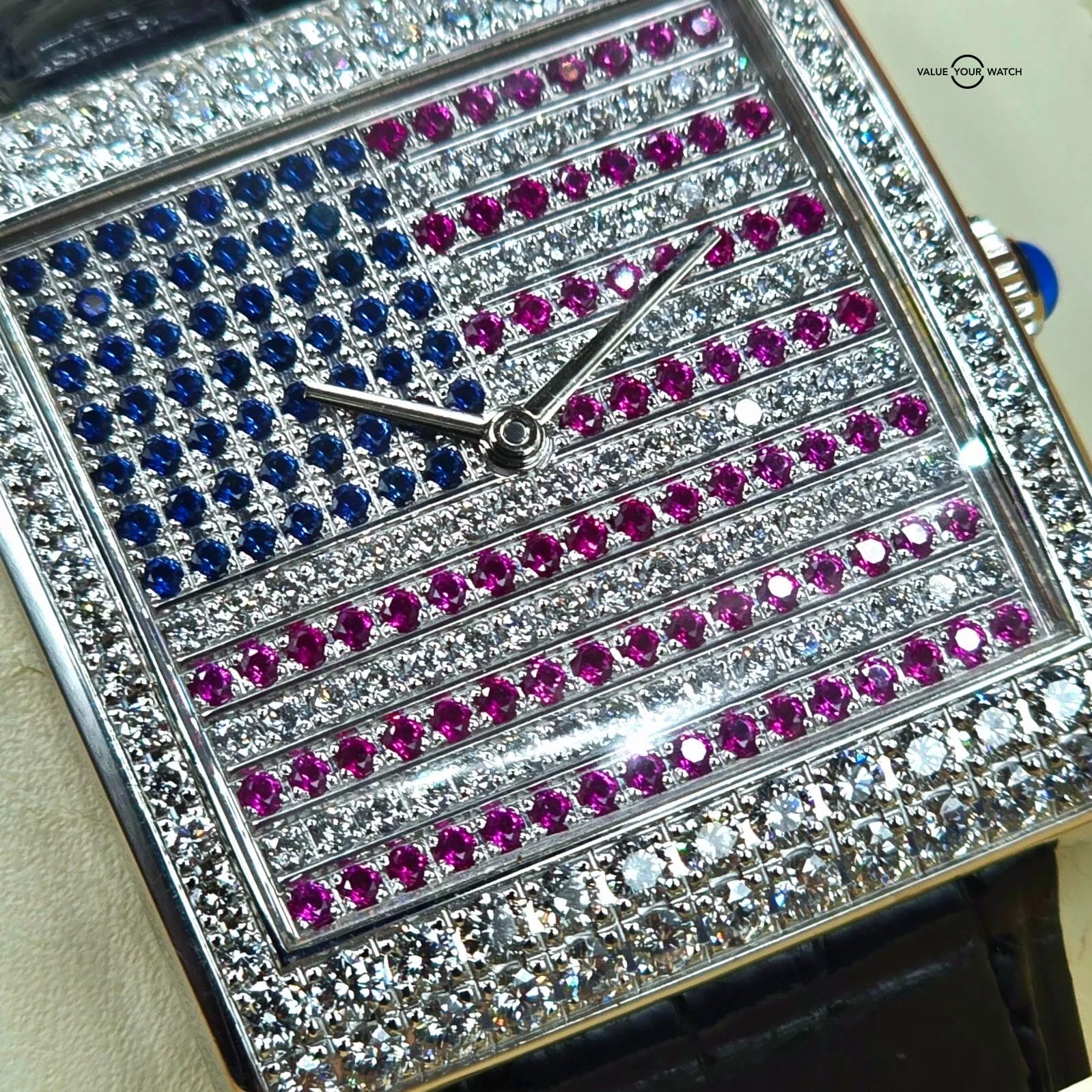 Corum Buckingham United We Stand in white gold, American Flag automatic