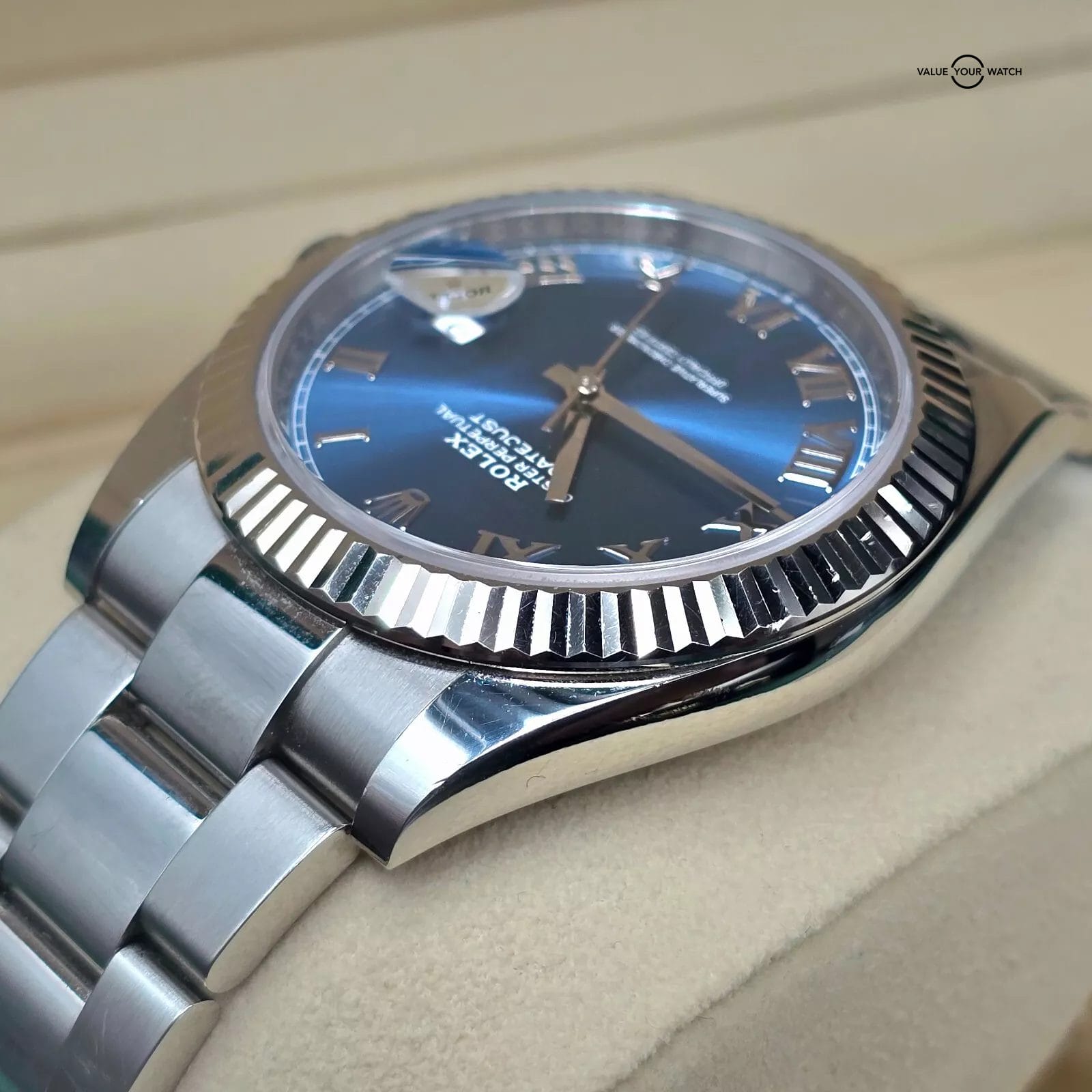 Rolex Datejust 41mm DJ41 Blue Roman Dial with White Gold Bezel, ref. 126334 2020 - Image 2