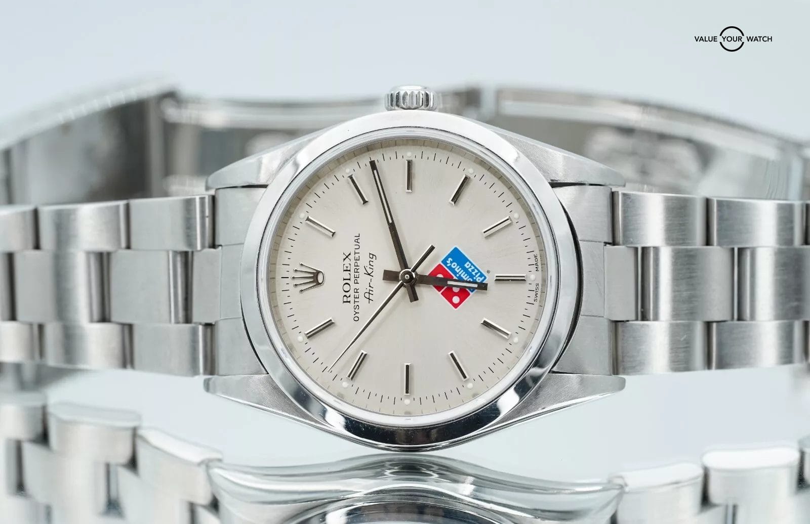 Rolex Air-King 14000 Dominos Dial Boxes/Papers! - Image 13