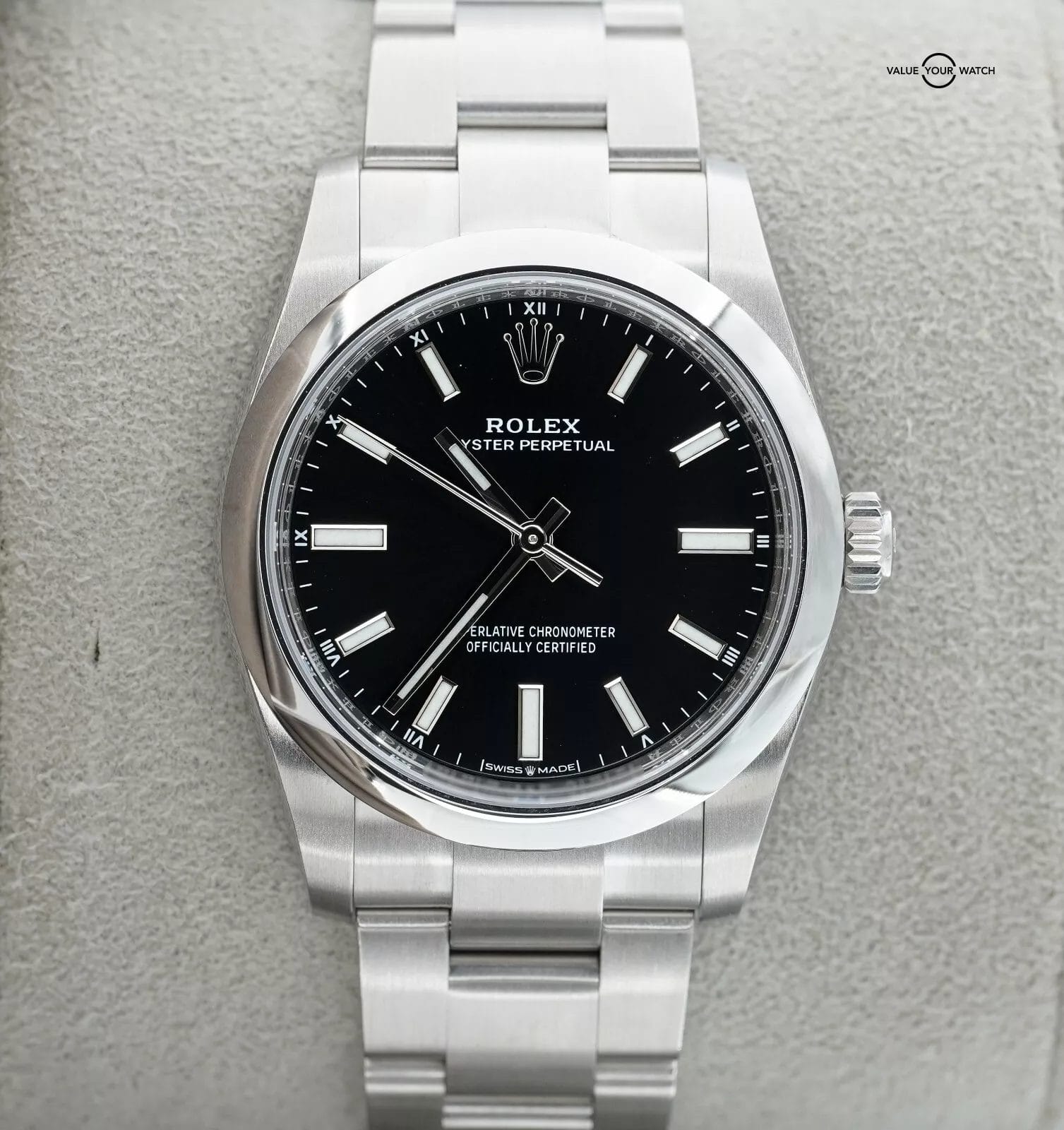 2024 Rolex Oyster Perpetual 34mm 124200 Black Dial Stainless Steel BOXES/PAPERS! - Image 2