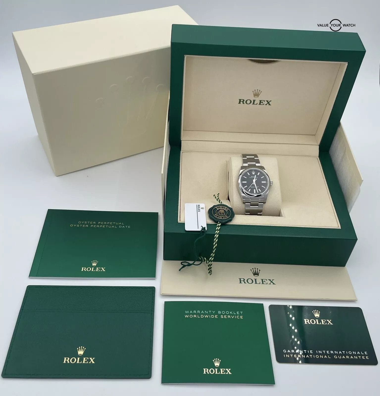 2024 Rolex Oyster Perpetual 34mm 124200 Black Dial Stainless Steel BOXES/PAPERS! - Image 5