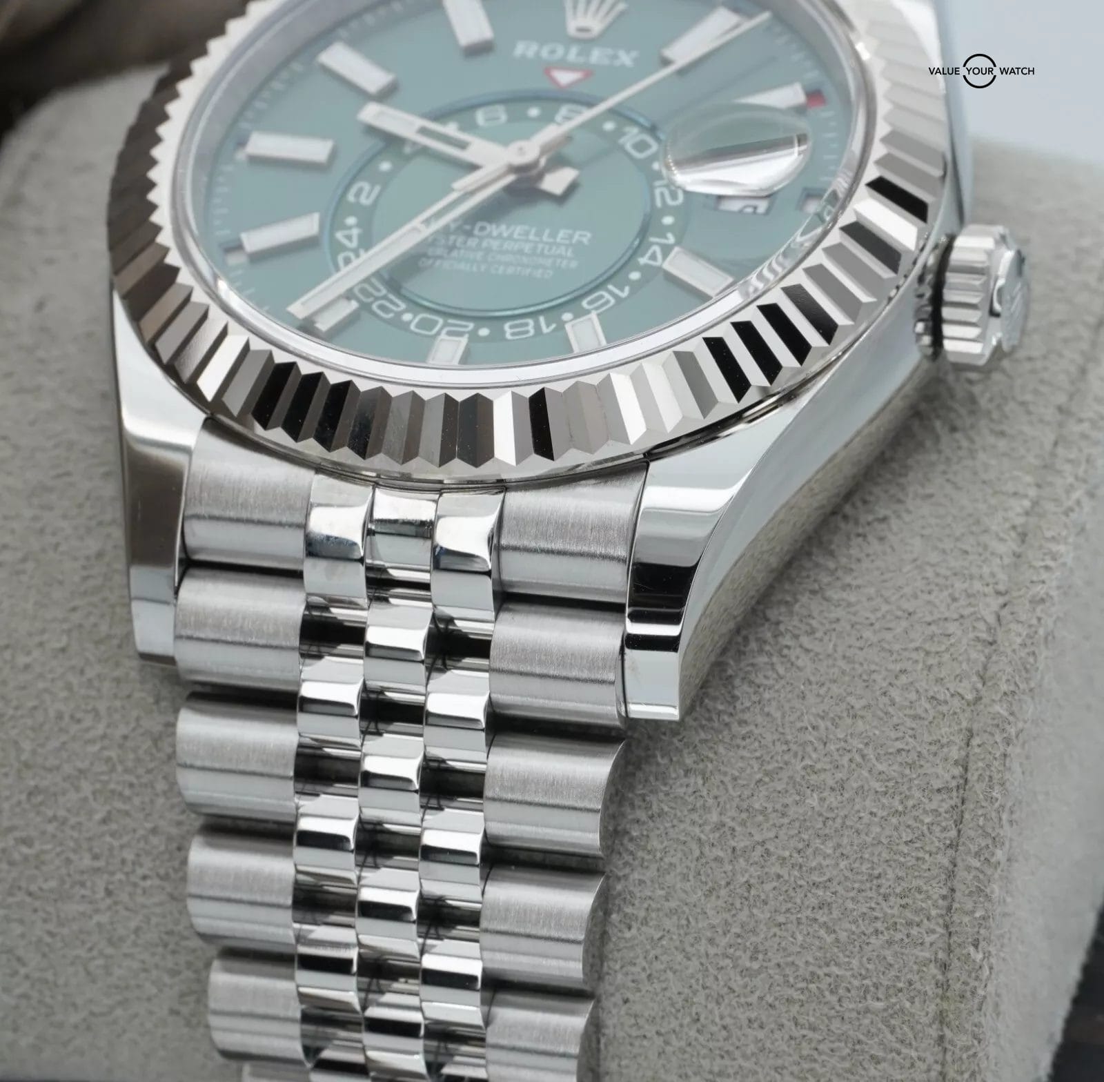 Rolex Sky-Dweller 336934 Green Dial Stainless Steel Jubilee BOXES/PAPERS! - Image 8