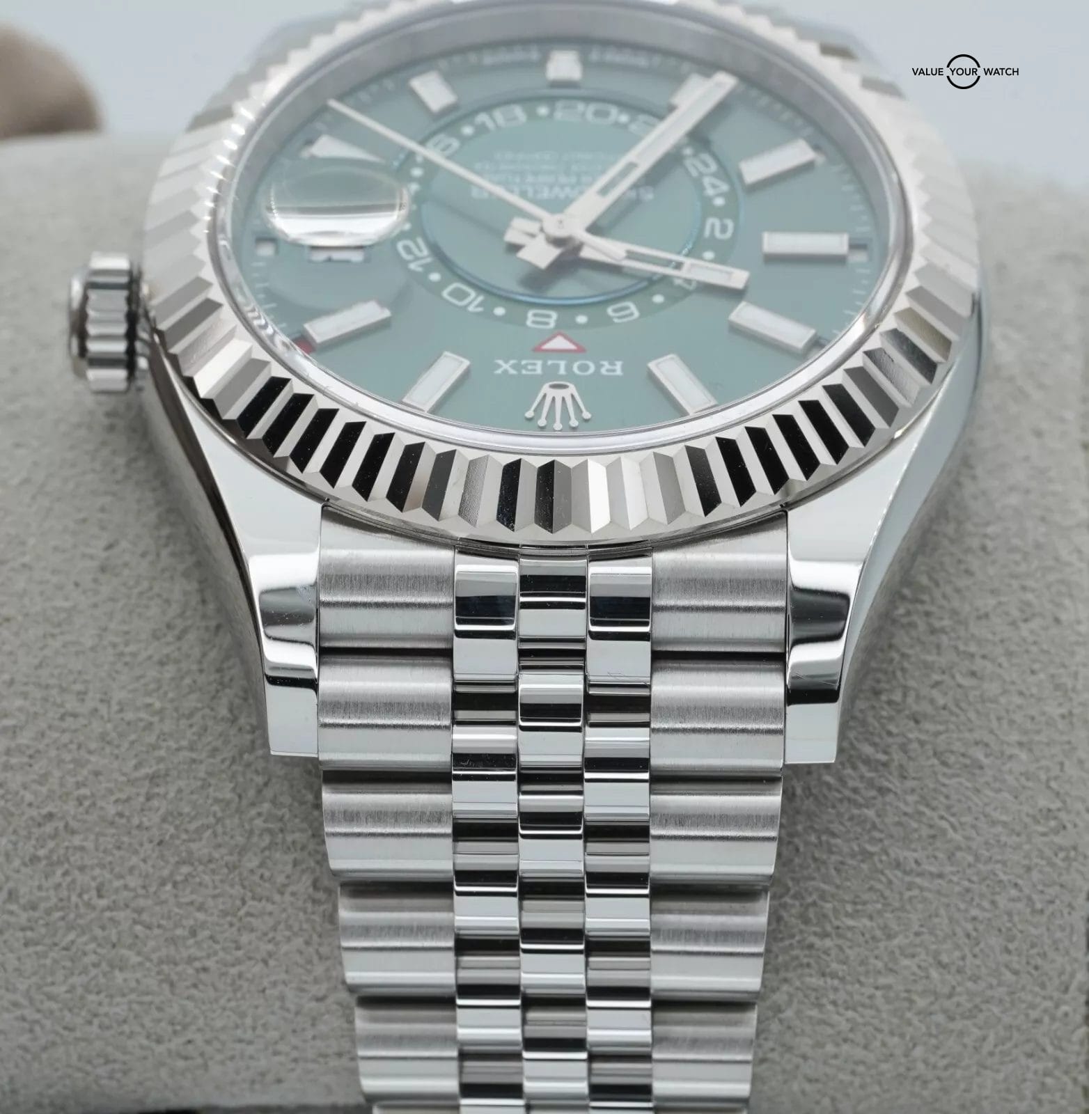 Rolex Sky-Dweller 336934 Green Dial Stainless Steel Jubilee BOXES/PAPERS! - Image 12