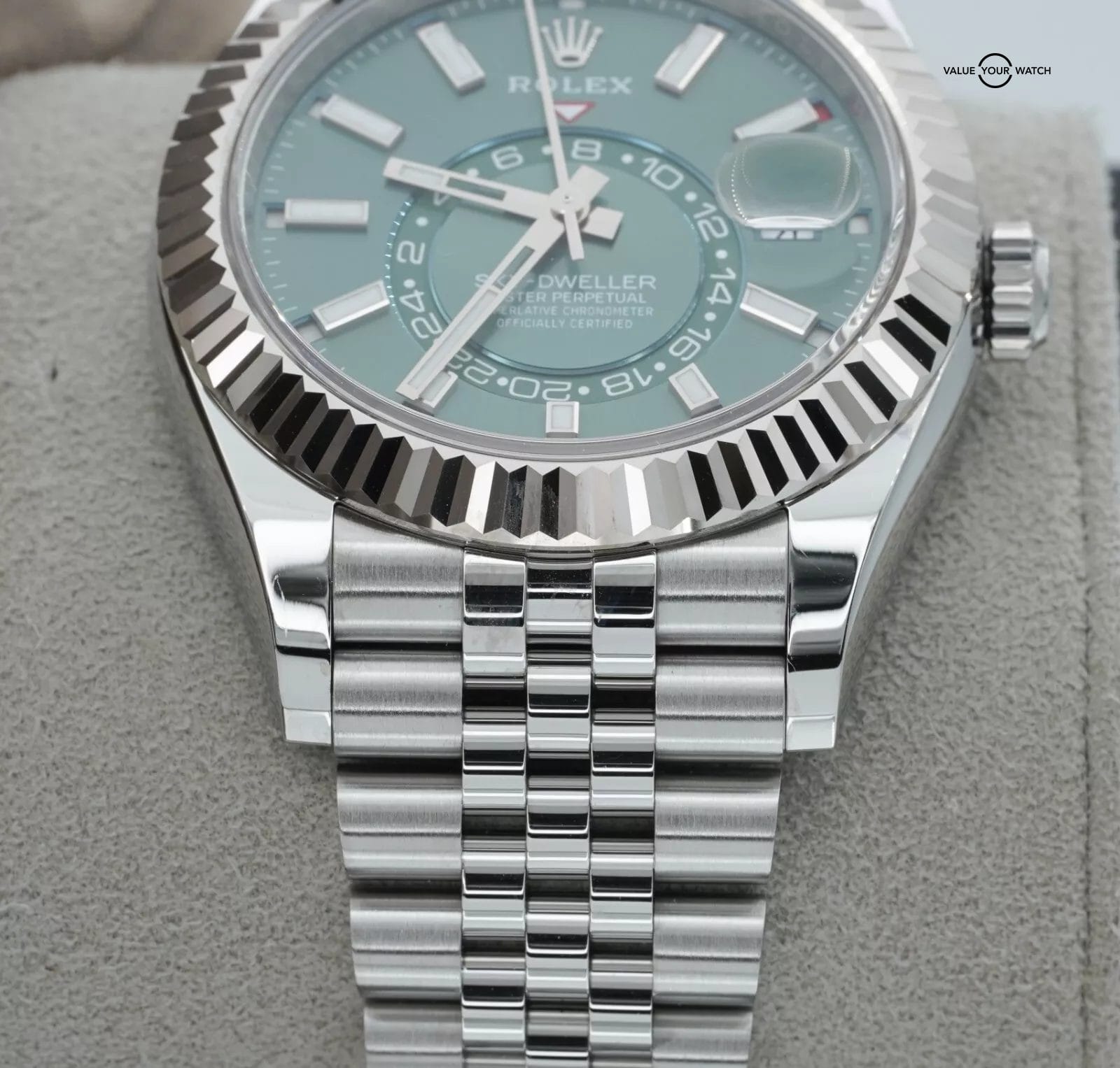 Rolex Sky-Dweller 336934 Green Dial Stainless Steel Jubilee BOXES/PAPERS! - Image 13