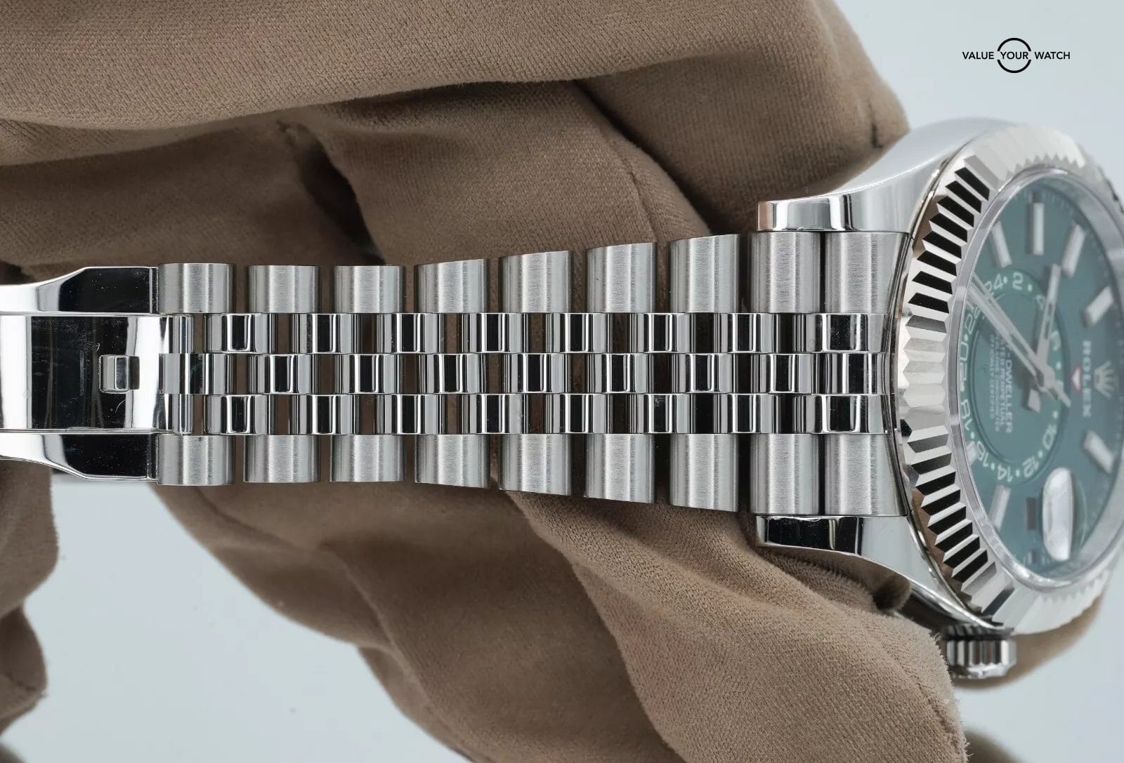 Rolex Sky-Dweller 336934 Green Dial Stainless Steel Jubilee BOXES/PAPERS! - Image 14