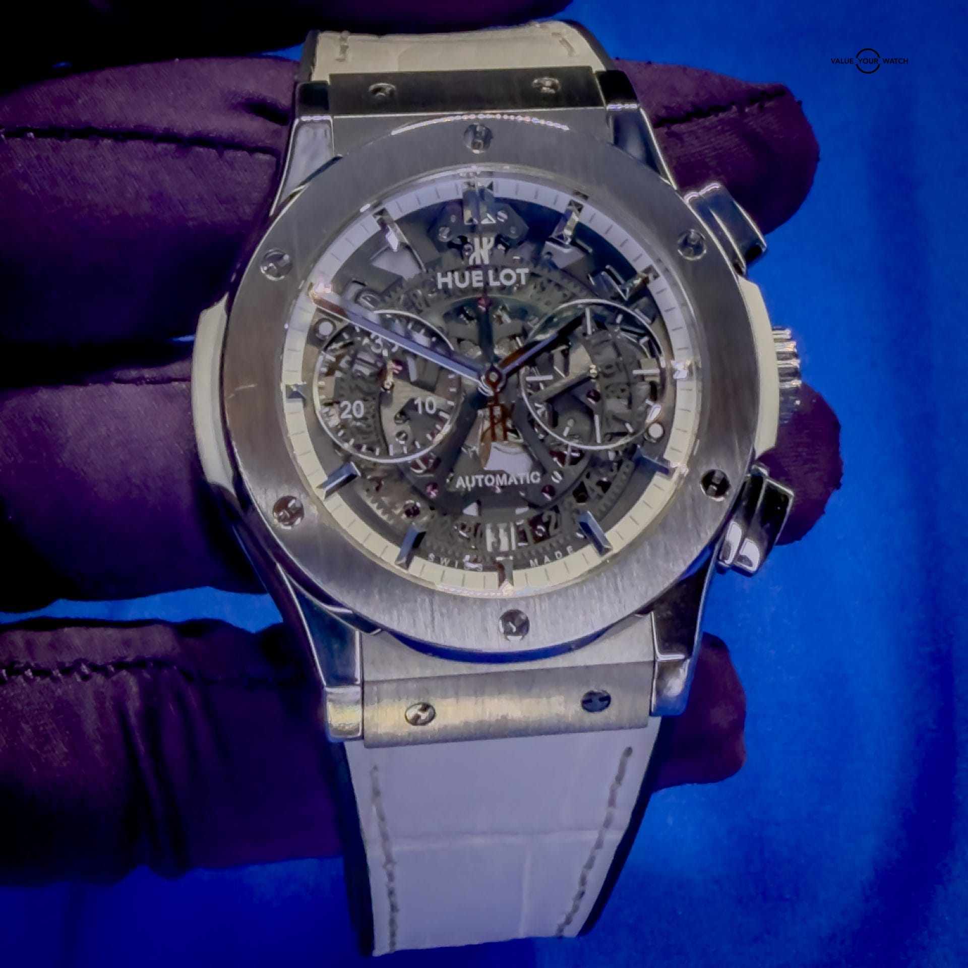 Hublot Classic Fusion Aerofusion Chronograph All White Japan Edition 525.NE.0127.LR 45mm Automatic Sapphire Dial - Image 10
