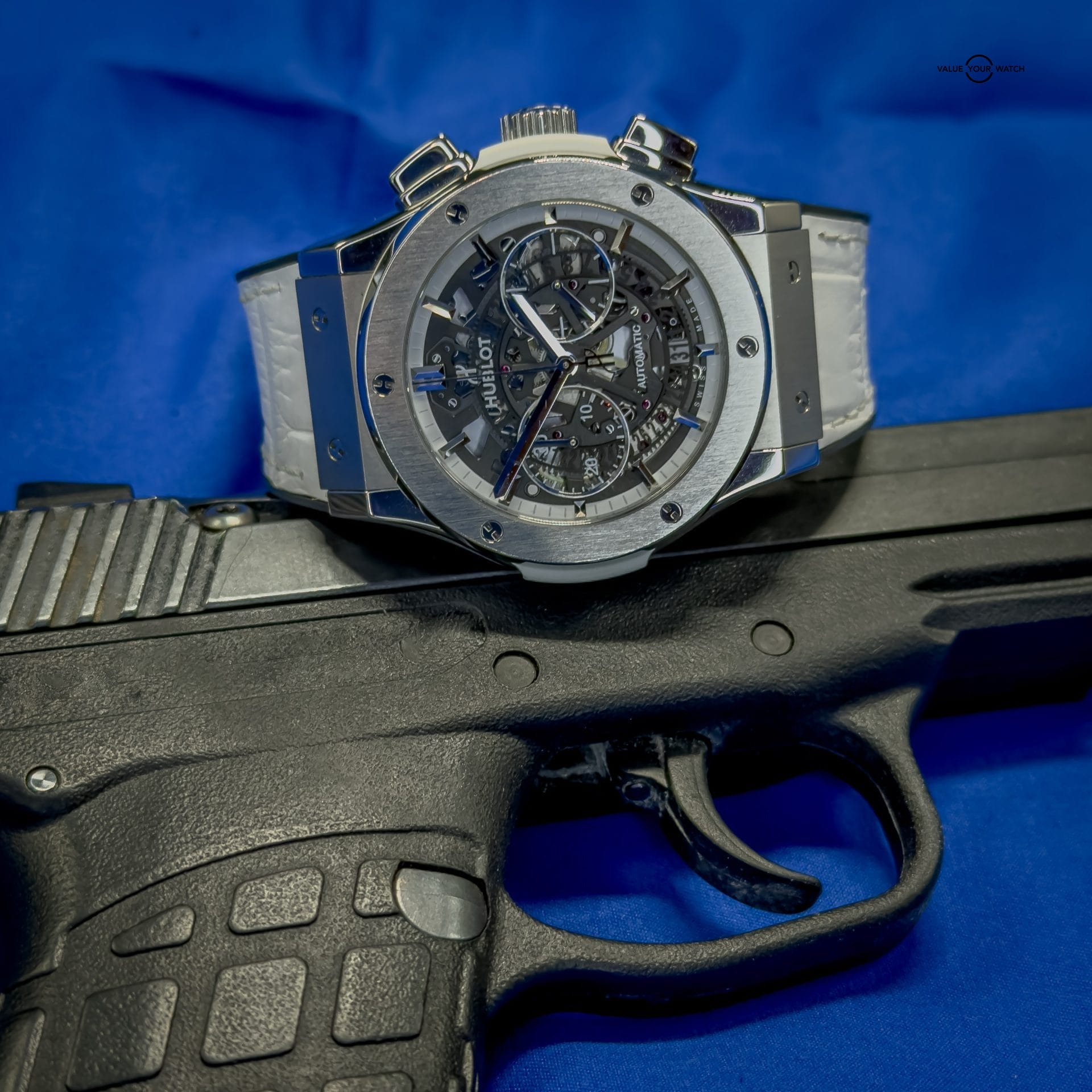 Hublot Classic Fusion Aerofusion Chronograph All White Japan Edition 525.NE.0127.LR 45mm Automatic Sapphire Dial - Image 8